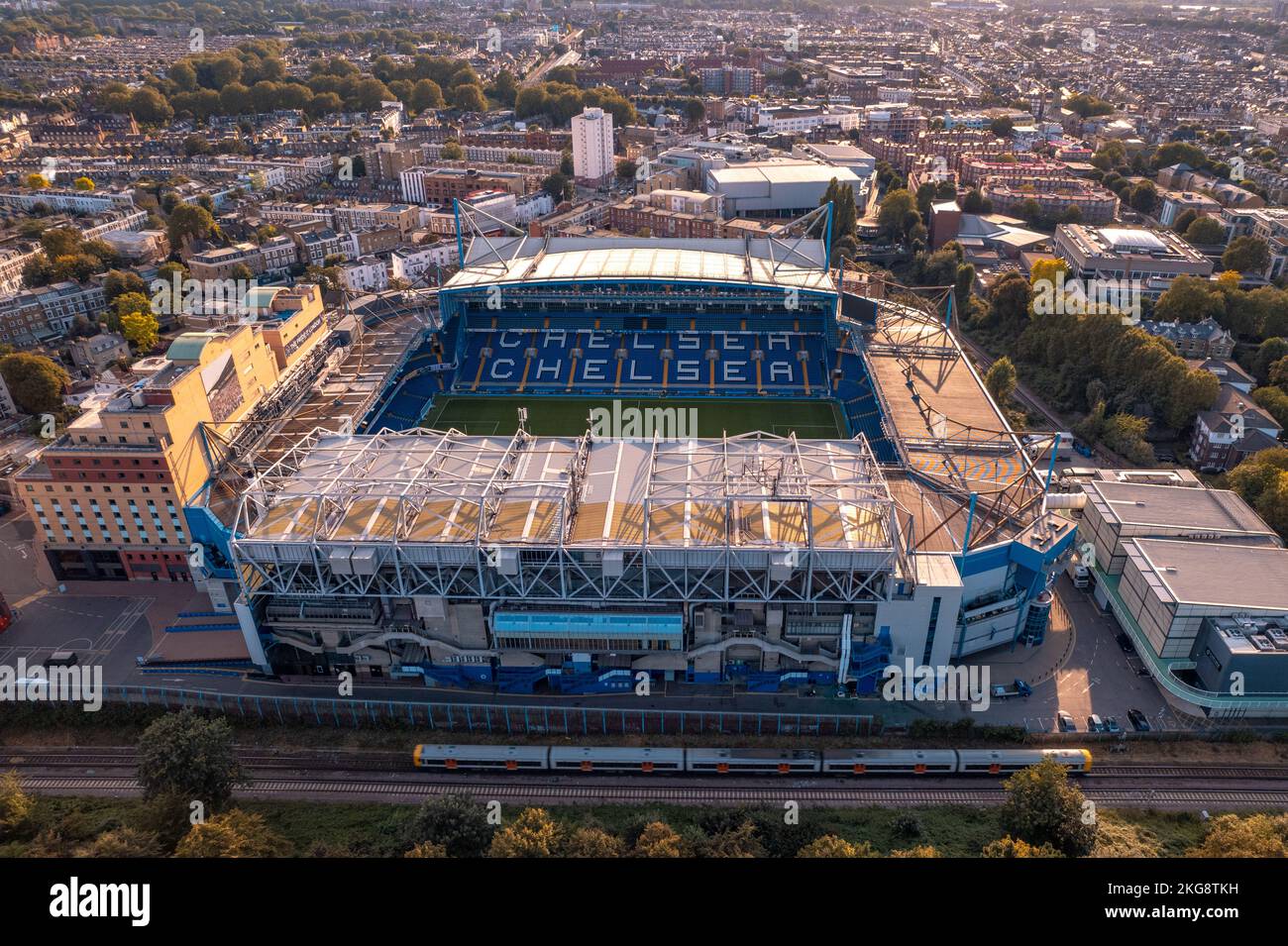 Stamford Bridge Stadium The Home Of Chelsea Football Club An Aerial Stamford Bridge Stadium The Home Of Chelsea Football Club An Aerial