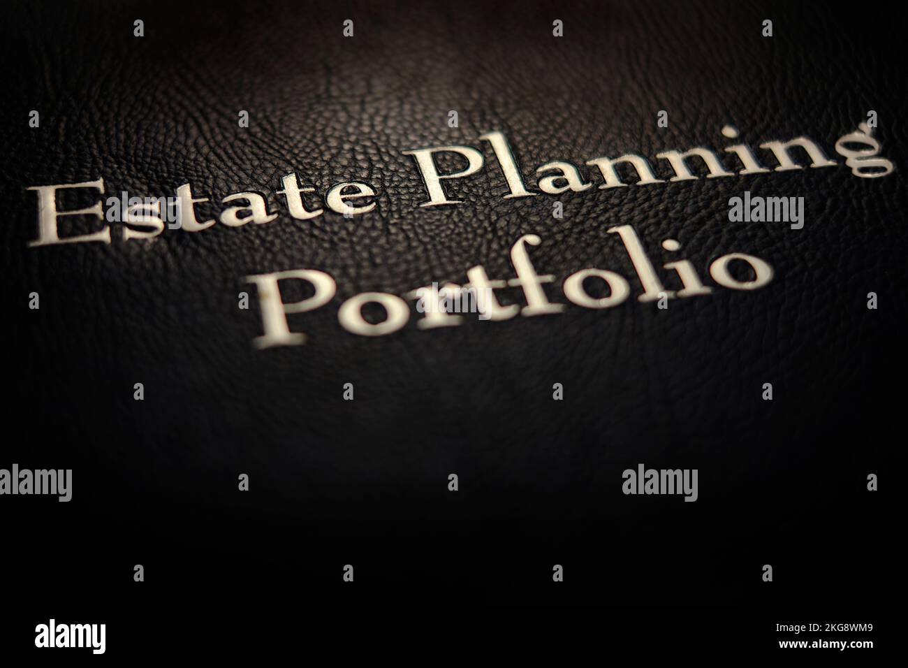 Estate planning binder cover with legal documents including Will power of attorney and trust