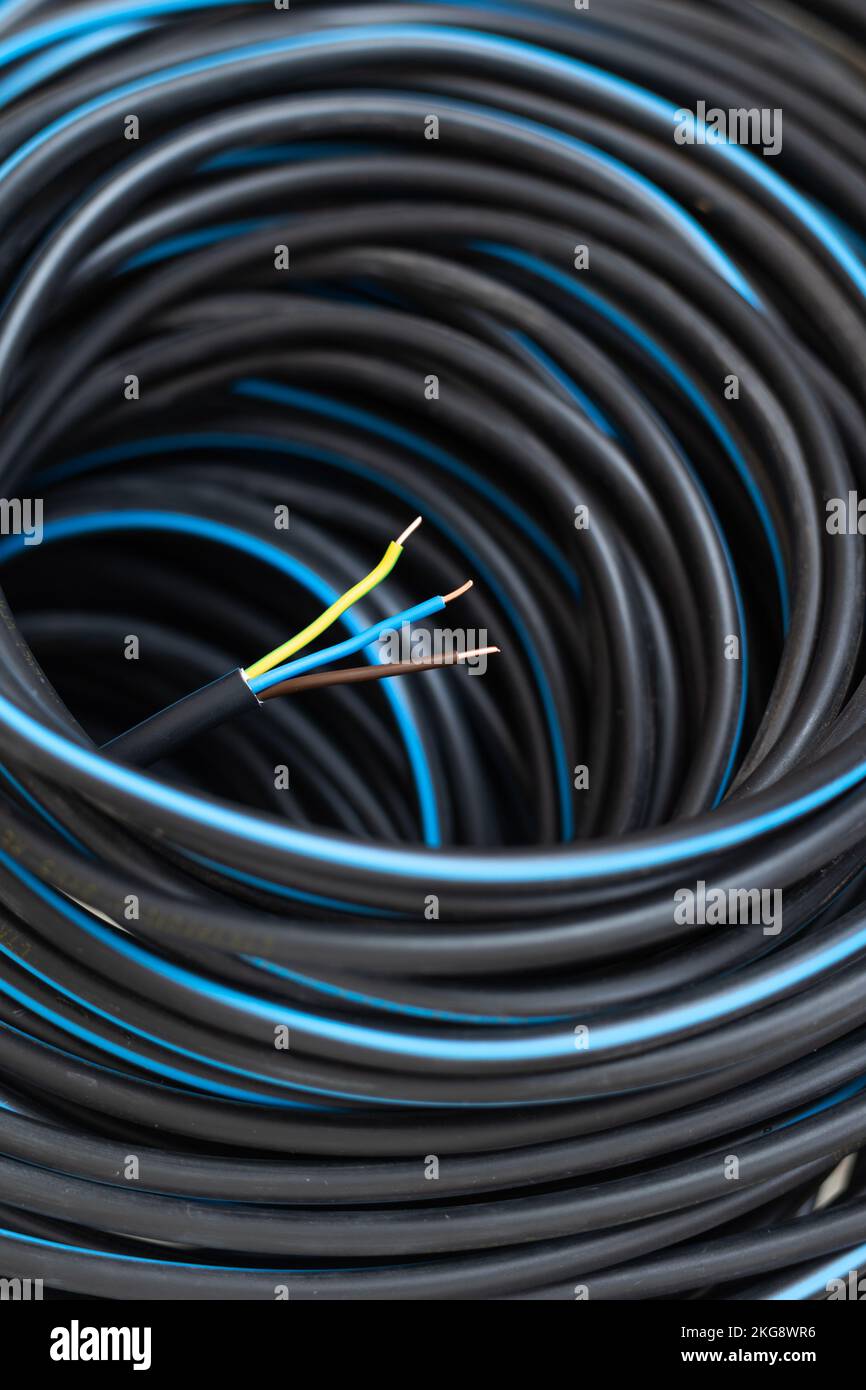 Electrical installation material, wires and cables for electrical