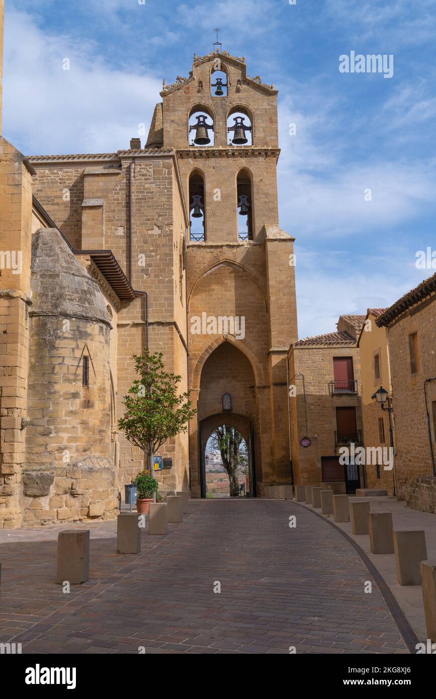 San Juan tower historic building in Laguardia Spain Rioja Alavesa region Stock Photo