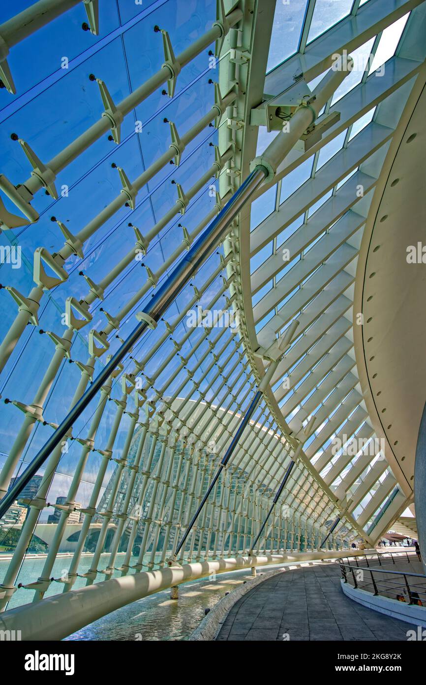 Interior of the Hemisferic building in the city of Valencia, Valencia