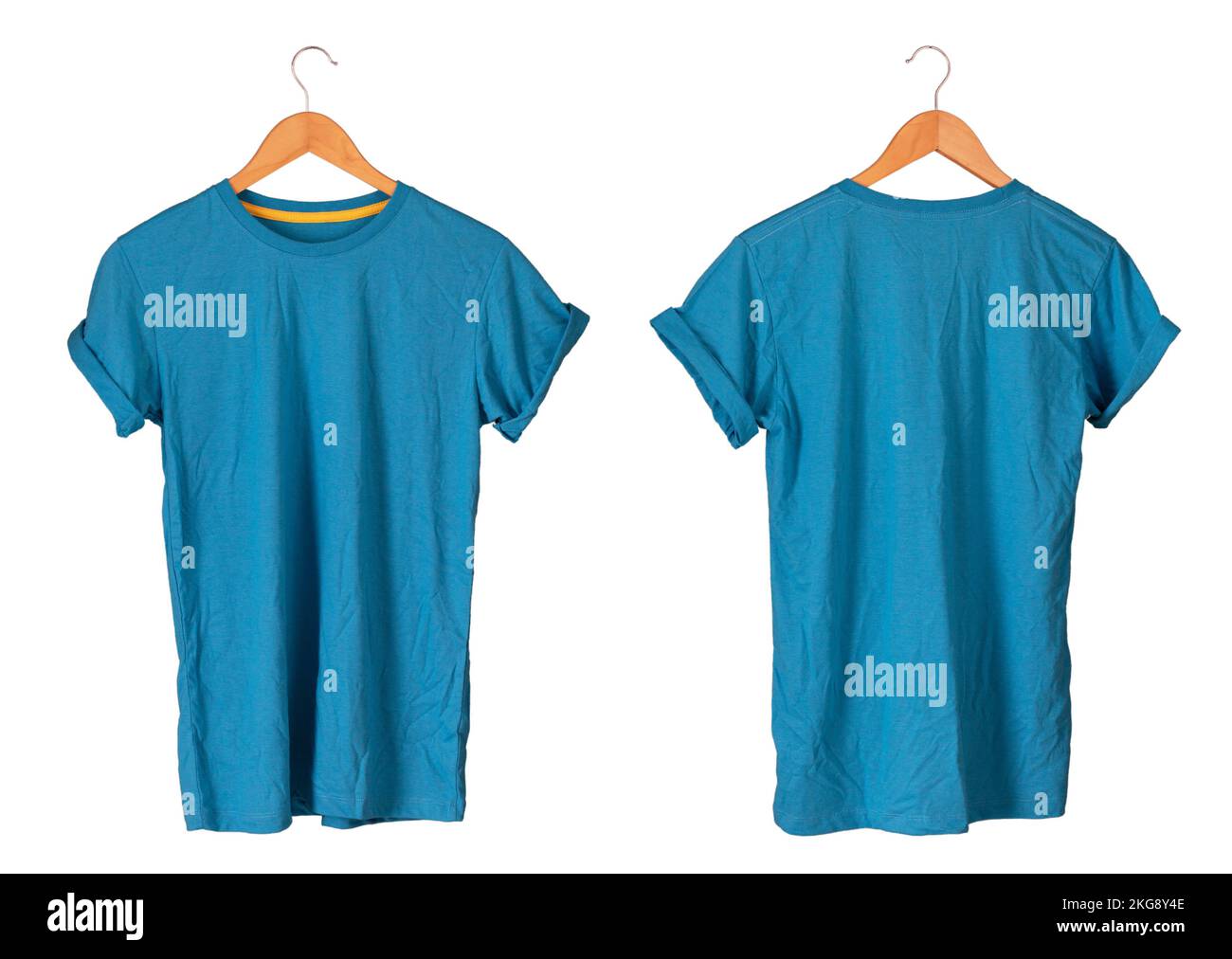 Young male in blue tshirt Roll up sleeves template tranparent