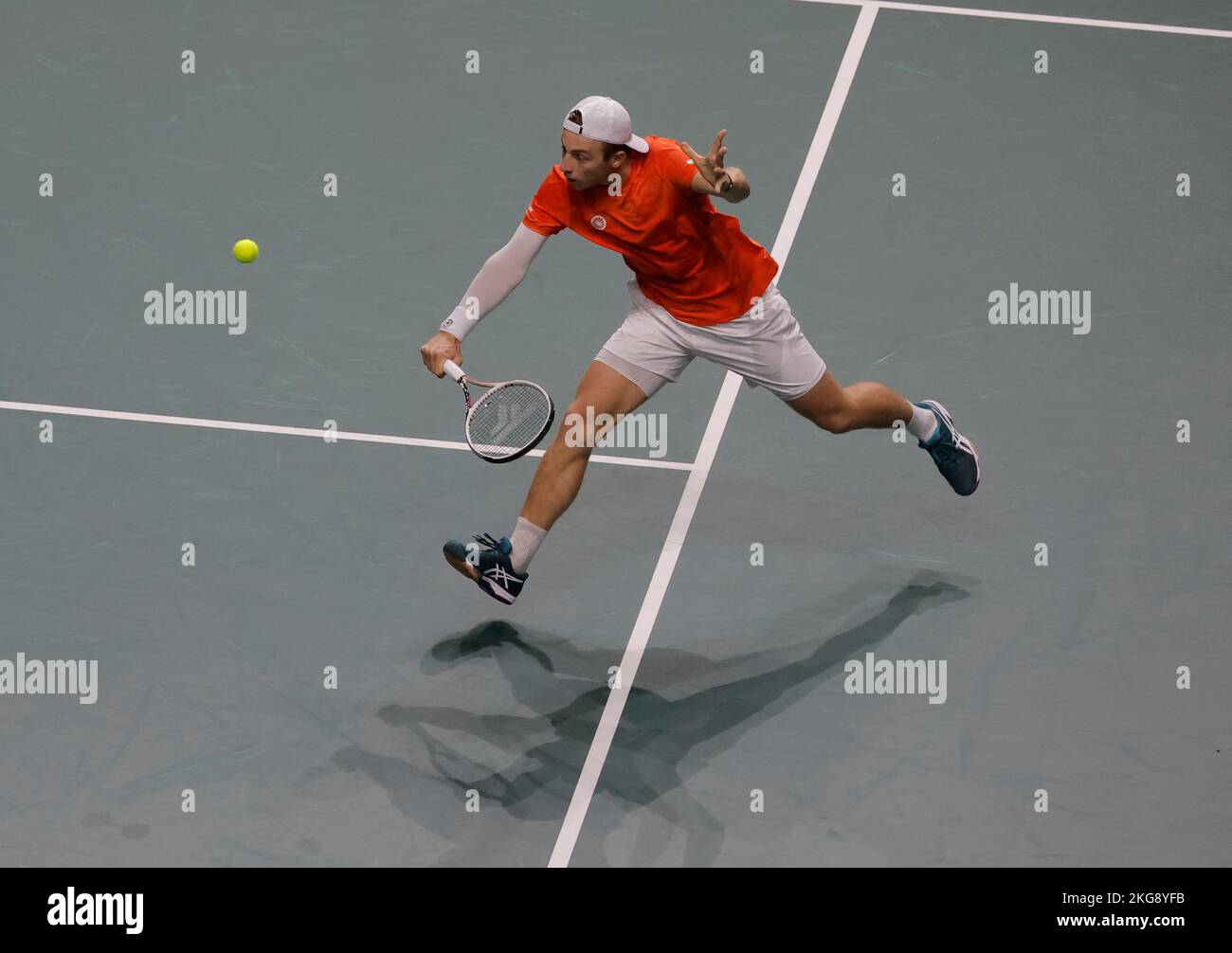 Tennis - Copa Davis - Quarter Finals - Netherlands v Australia - Palacio de  los Deportes Jose Maria Martin Carpena, Malaga, Spain - November 22, 2022  Netherlands' Tallon Griekspoor in action during