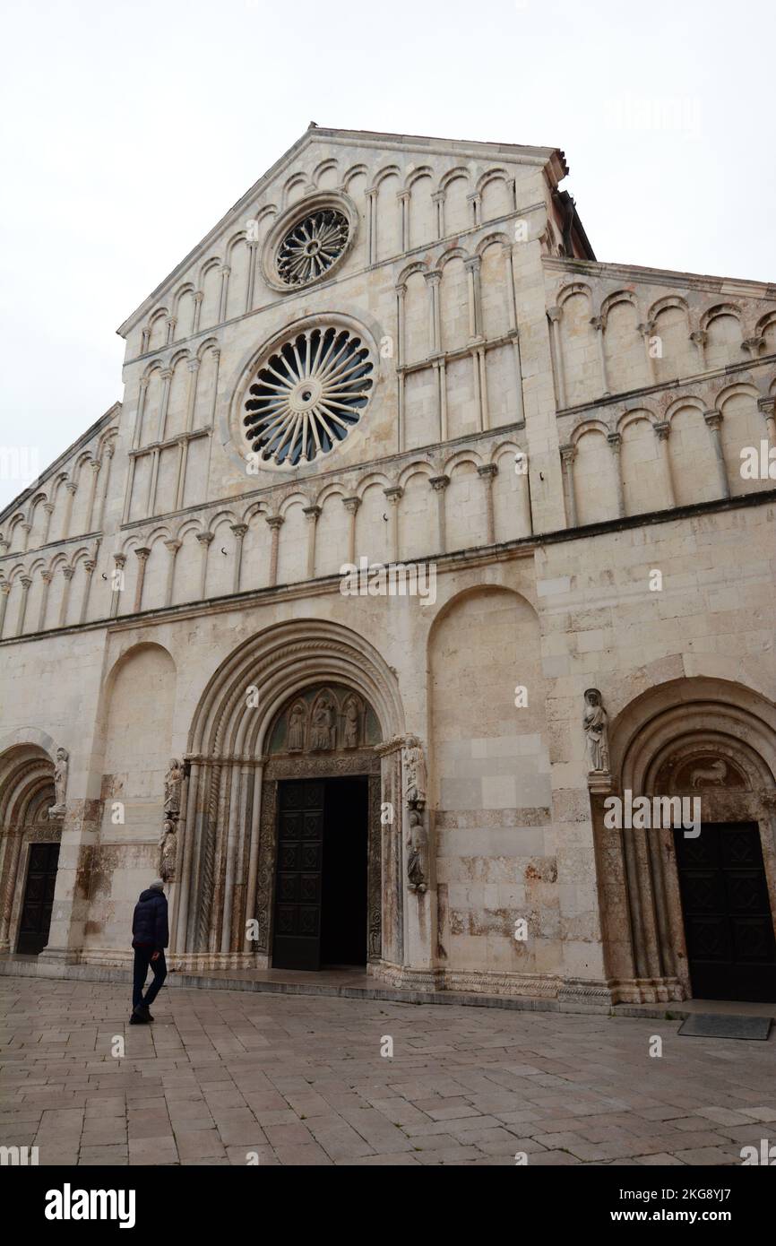 Cathedral of St. Anastasia. Zadar. Croatia Stock Photo