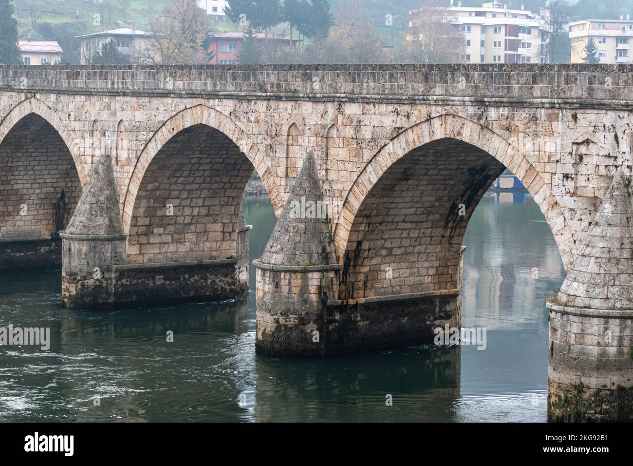 Mehmed Pasa Sokolovic bridge, Visegrad Stock Photo