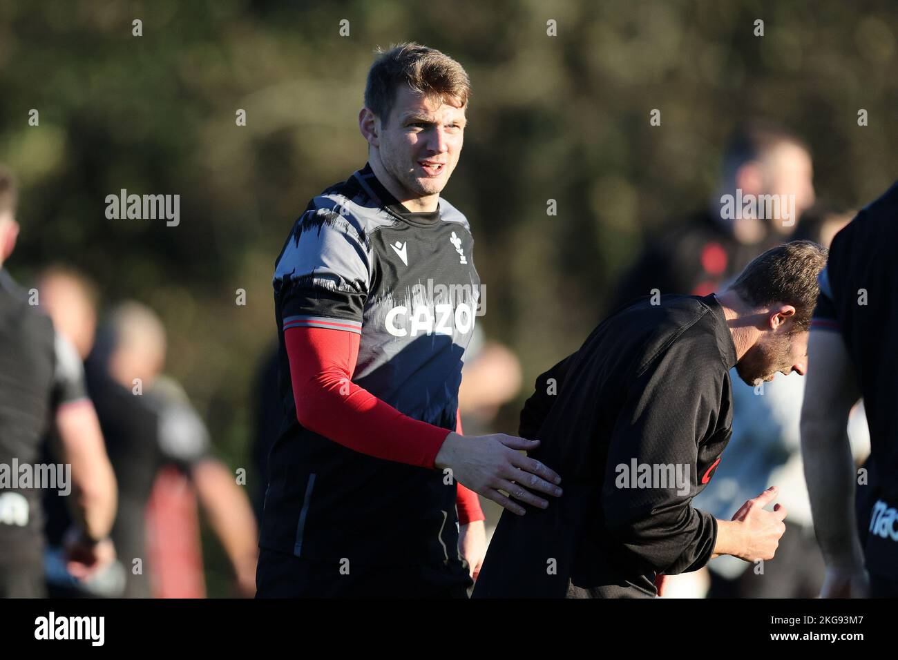 Cardiff, UK. 22nd Nov, 2022. Dan Biggar of Wales during the Wales rugby training session, Vale of Glamorgan on Tuesday 22nd November 2022. pic by Andrew Orchard/Andrew Orchard sports photography/ Alamy Live News Credit: Andrew Orchard sports photography/Alamy Live News Stock Photo