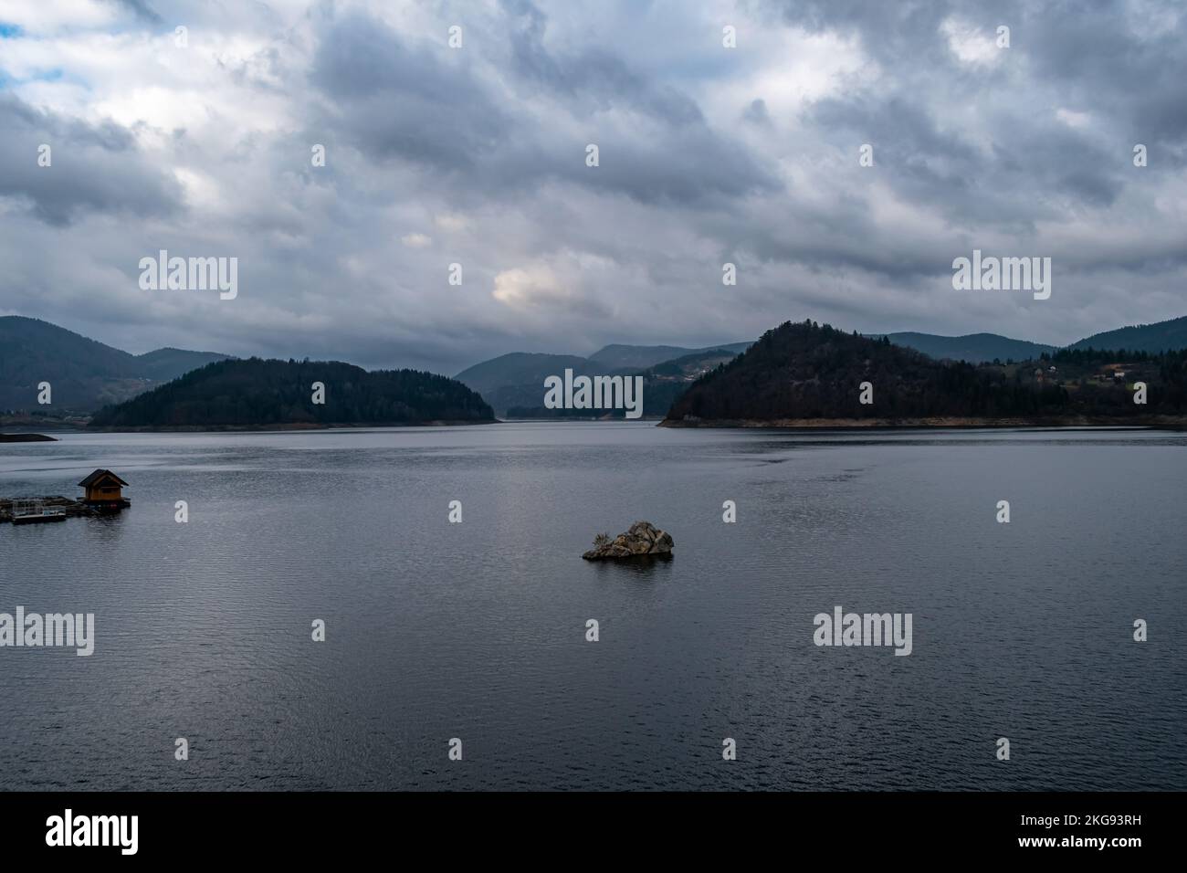 Zaovine lake, Tara National Park Stock Photo