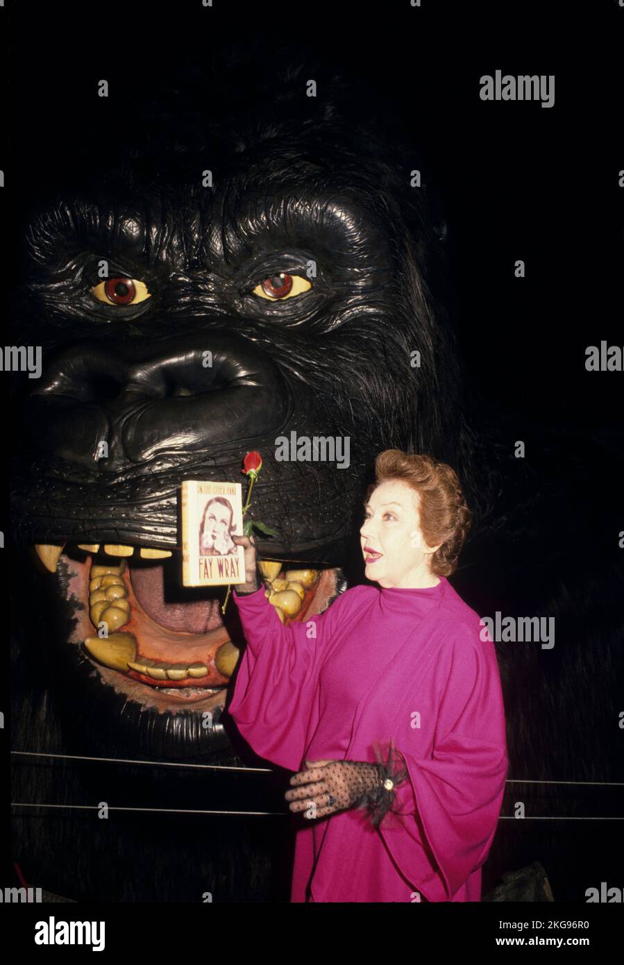 Fay Wray and King Kong ,Holliwood 1988 Stock Photo