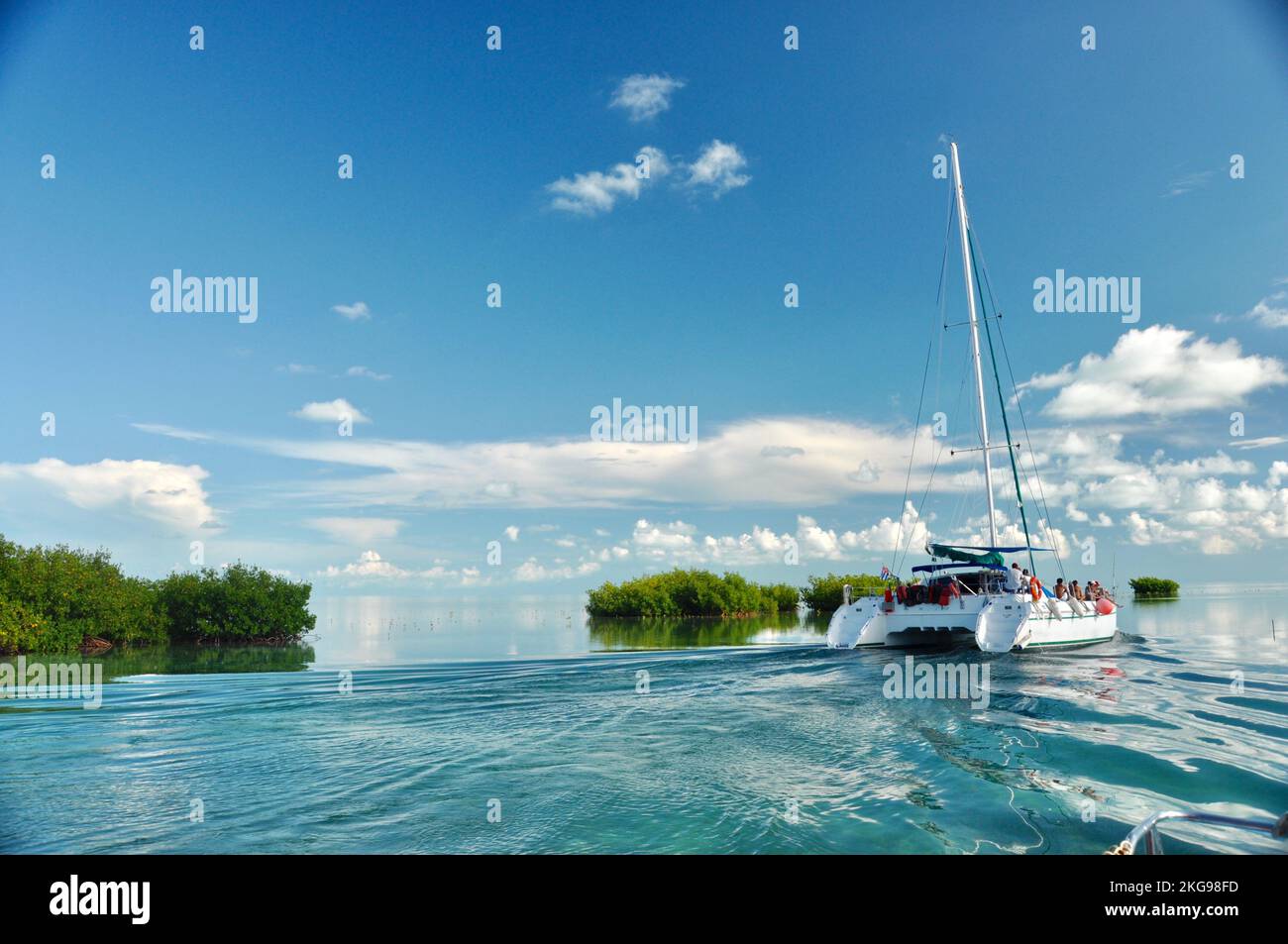 Boat trip Cayo Largo - Cuba Stock Photo