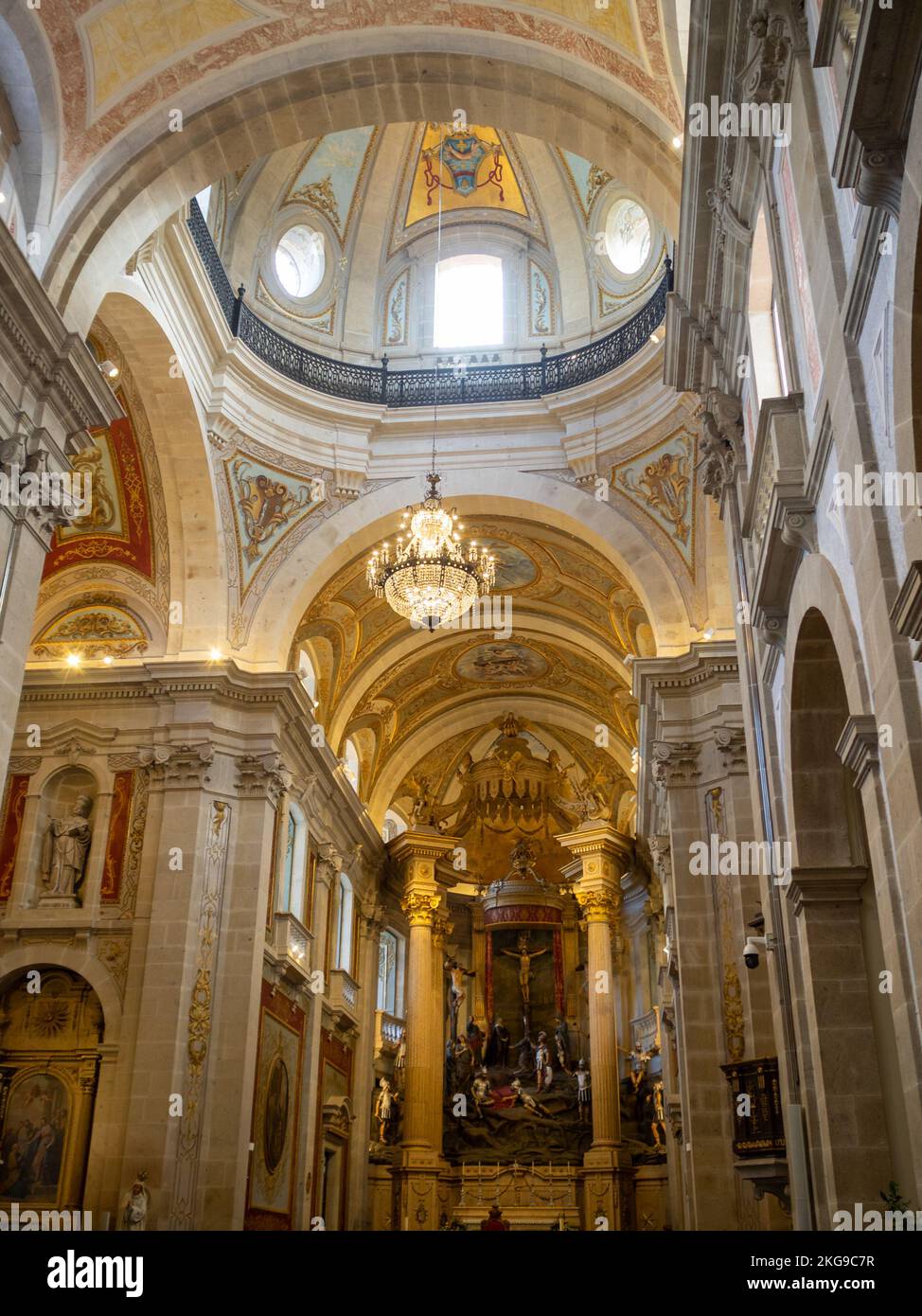 Bom Jesus do Monte Sanctuary interior Stock Photo