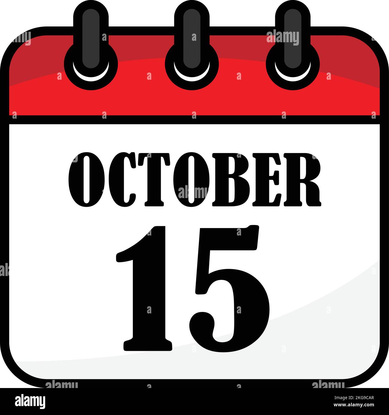 A vector flat style of the daily and monthly calendar isolated on white