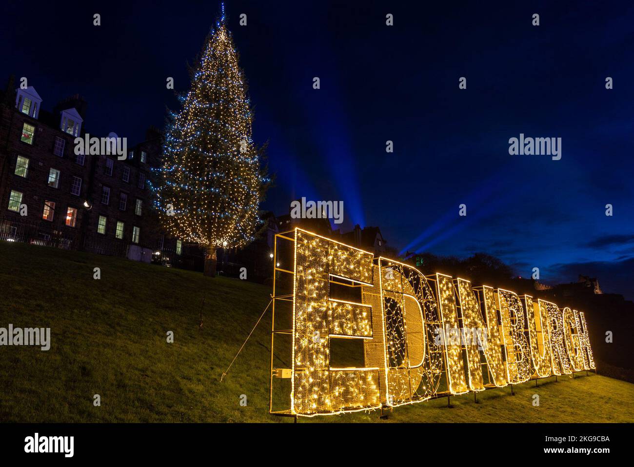 Edinburgh, United Kingdom. 22 November, 2022 Pictured In readiness for