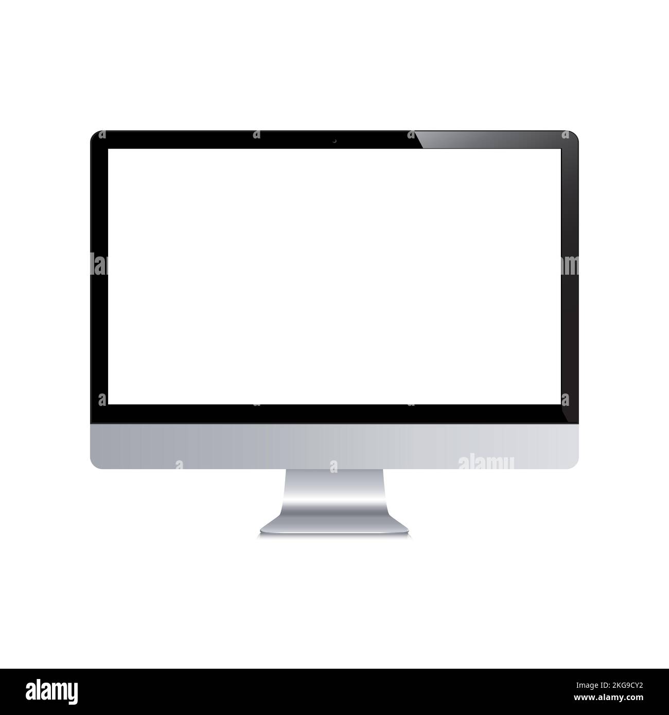 Digital Computer device mockups. 3d vector editable laptop, LED ...