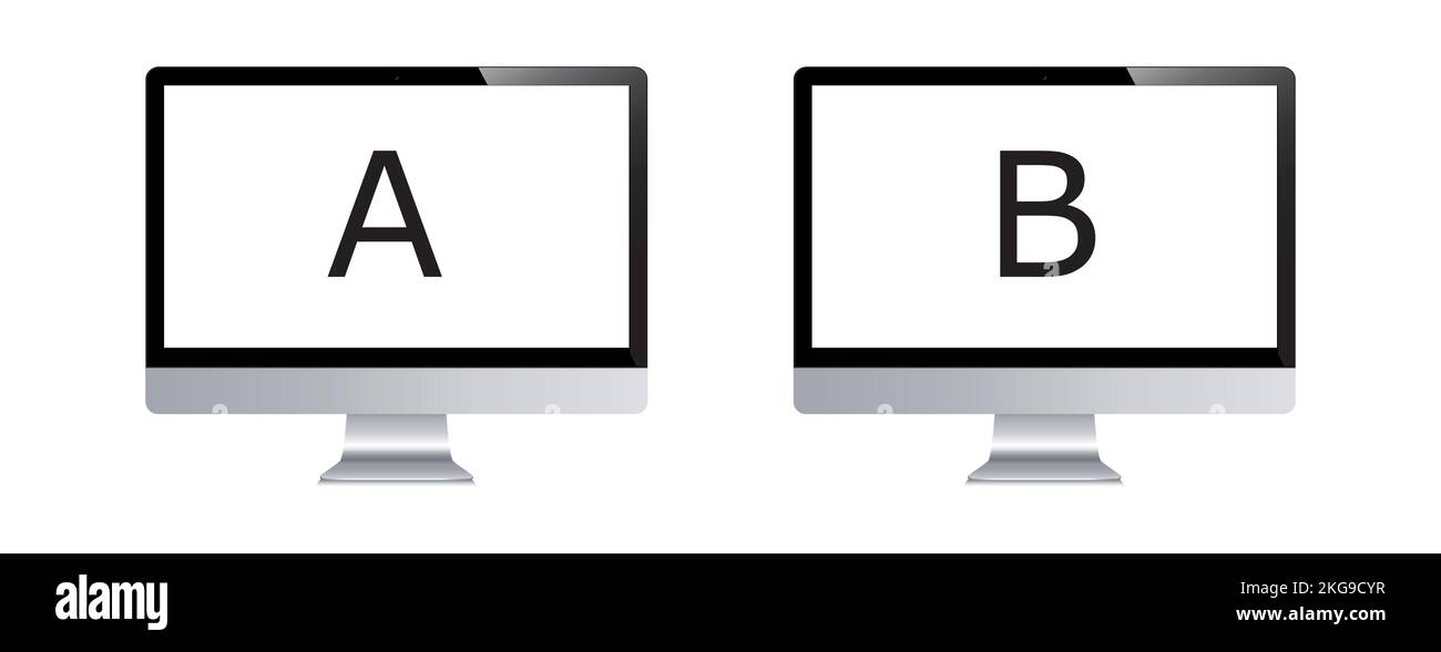 Digital Computer device mockups. 3d vector editable laptop, LED ...
