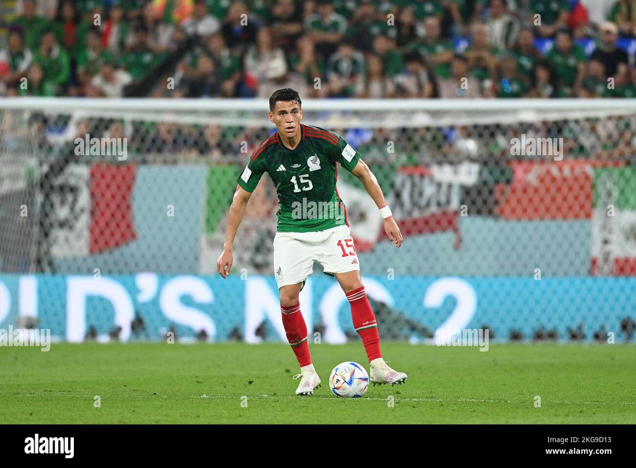 Doha, Catar. 22nd Nov, 2022. Héctor Moreno of Mexico during the match between Mexico and Poland, valid for the group stage of the World Cup, held at 974 Stadium in Doha, Qatar. Credit: Richard Callis/FotoArena/Alamy Live News Stock Photo