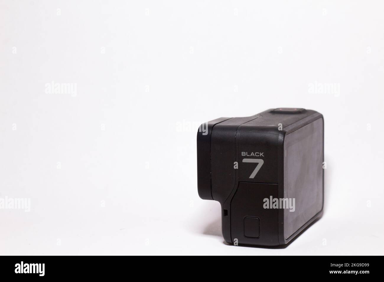 Delhi, India Gopro Hero 7 black action 4K Camera, White background