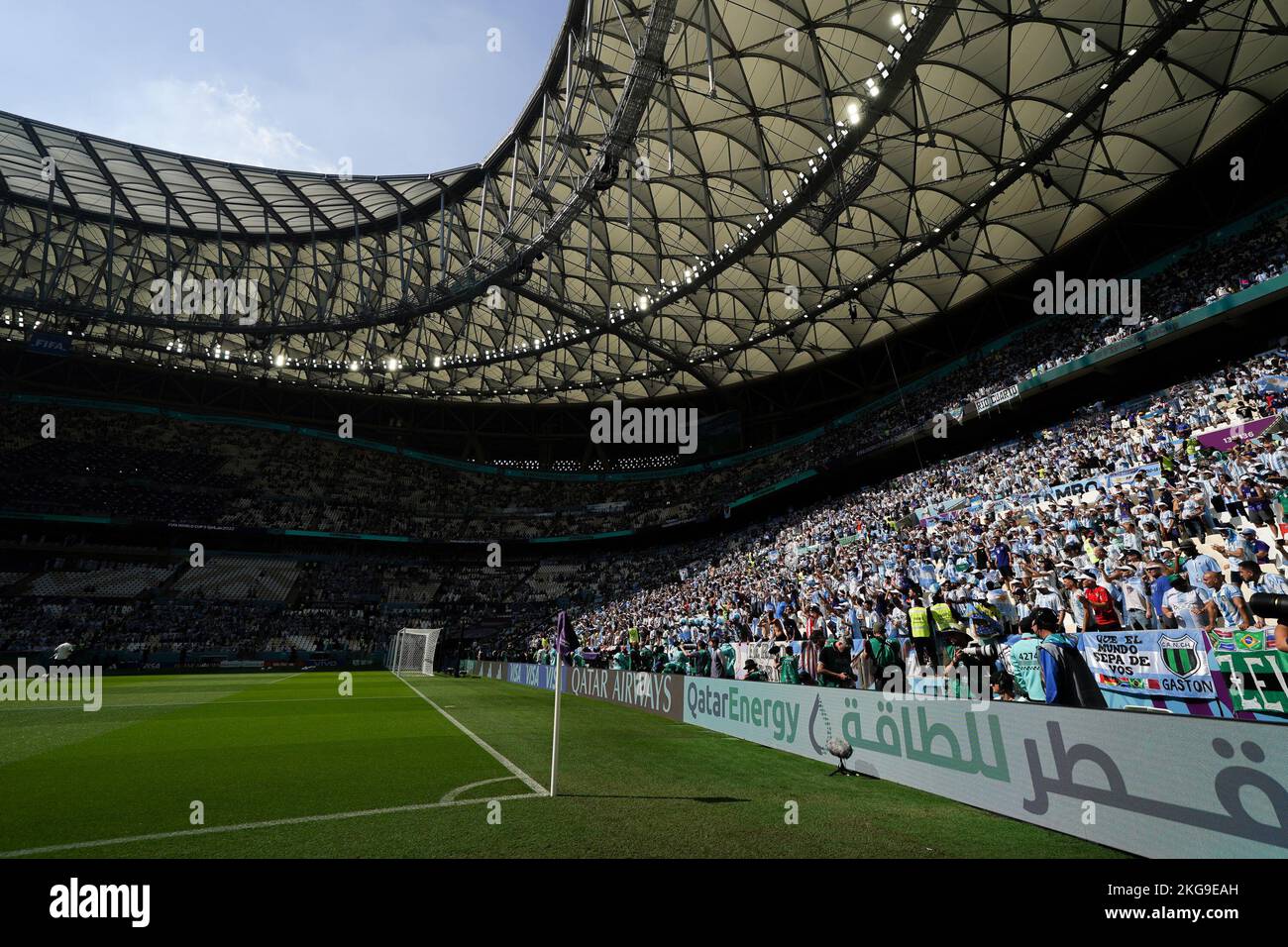 LUSAIL, QATAR - NOVEMBER 22: A general view of stadium pior to the 2022 FIFA World Cup Qatar group C between Argentina and Saudi Arabia at Lusail Stadium on November 22, 2022 in Lusail, Qatar. (Photo by Florencia Tan Jun/PxImages) Stock Photo