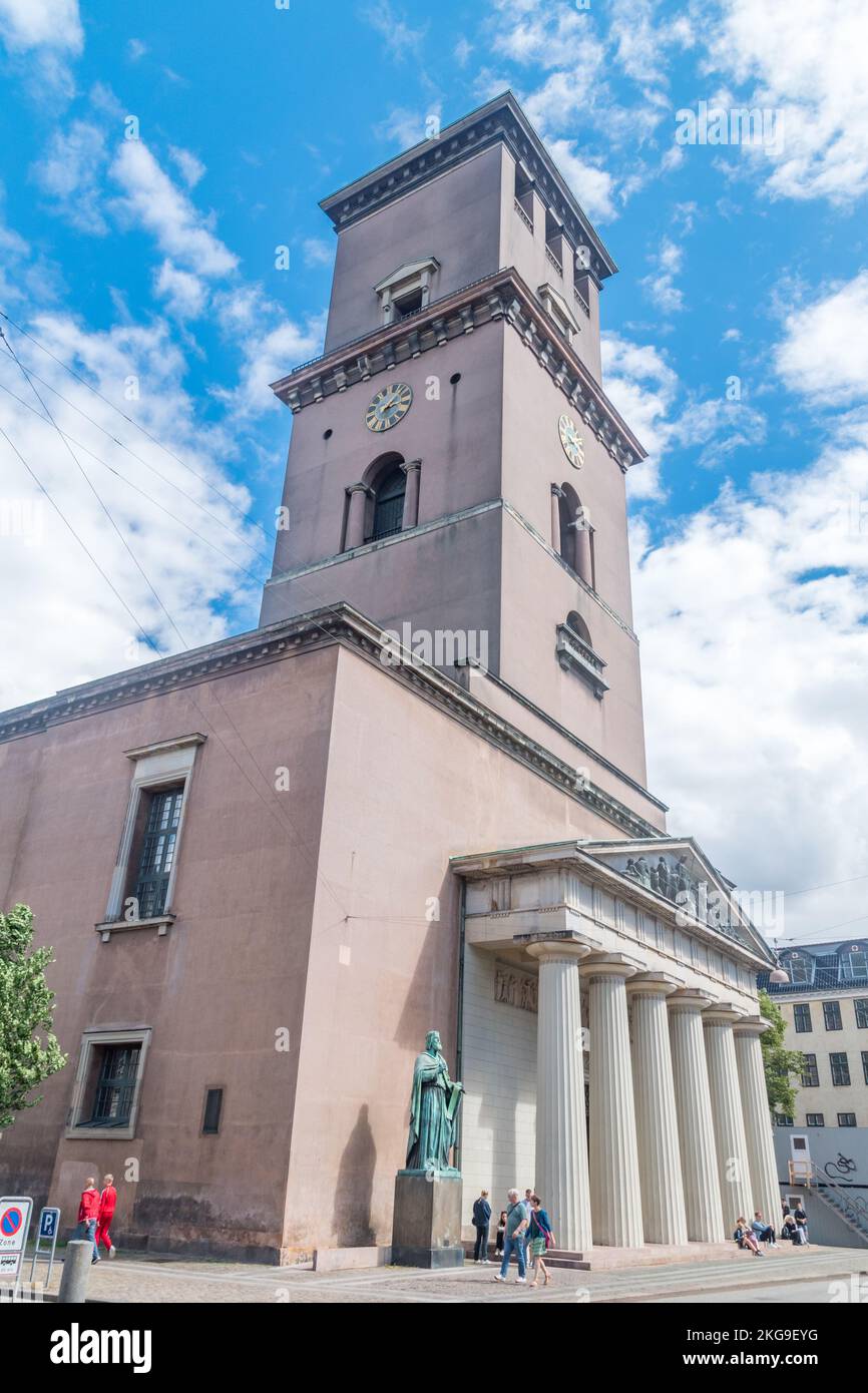 Copenhagen, Denmark - July 26, 2022: The Church of Our Lady (Vor Frue Kirke). Stock Photo