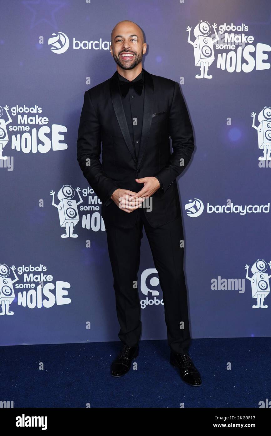 Marvin Humes attends Global's Make Some Noise Night at The Londoner Hotel, in Leicester Square, London. Picture date: Tuesday November 22, 2022. Stock Photo