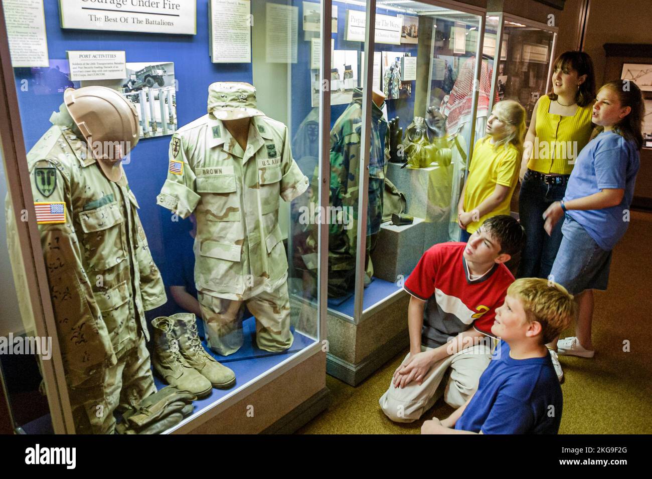 Newport News Virginia,Fort Eustis,US Army Transportation Museum,history,collections,exhibit exhibition collection,promote,product products display sal Stock Photo