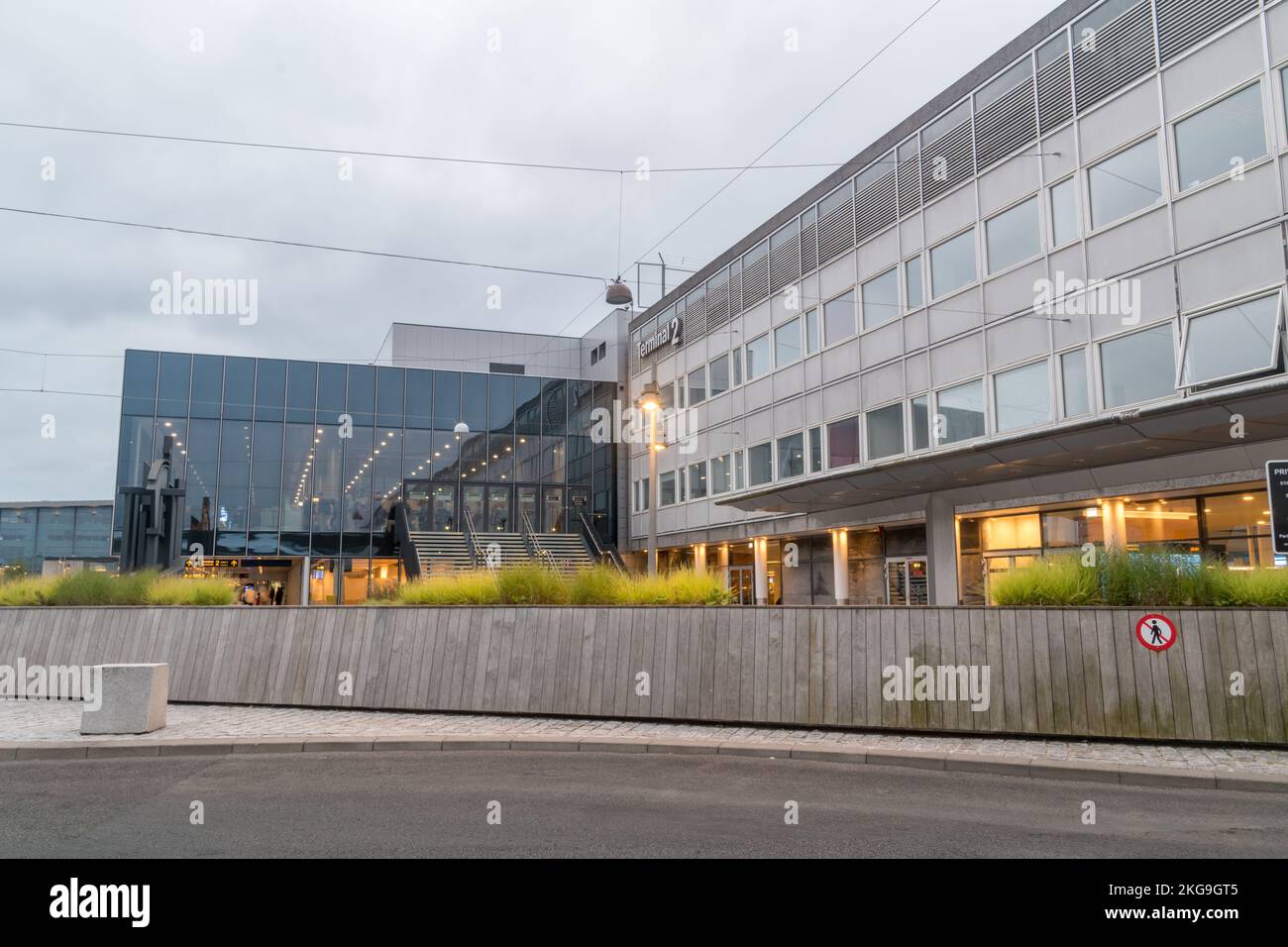 Copenhagen, Denmark - July 27, 2022: Terminal 2 of Copenhagen airport, Kastrup (IATA: CPH, ICAO: EKCH). Stock Photo