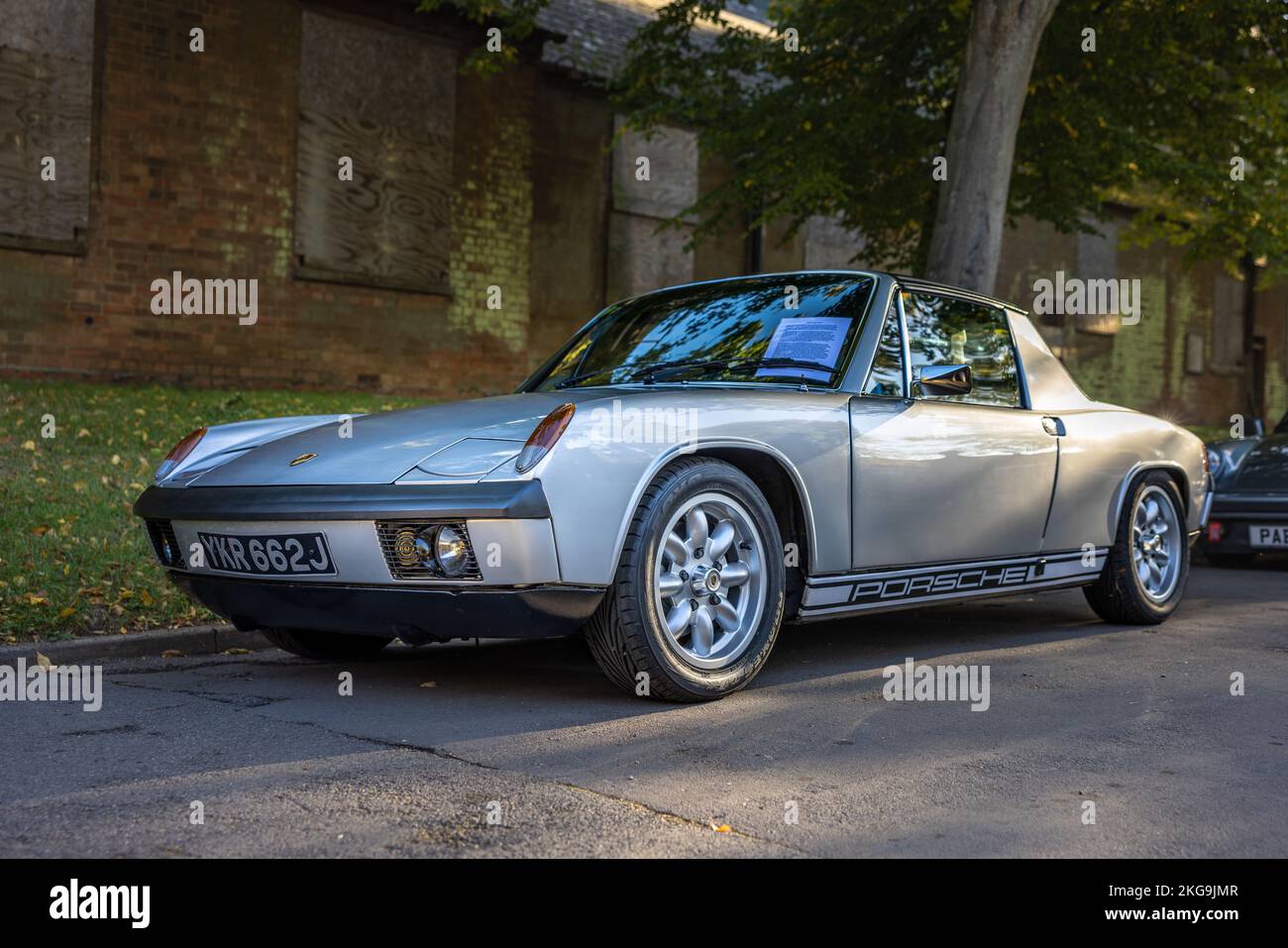 1970 Porsche 914 ‘YKR 662J’ on display at the October Scramble held at the Bicester Heritage Centre on the 9th October 2022 Stock Photo
