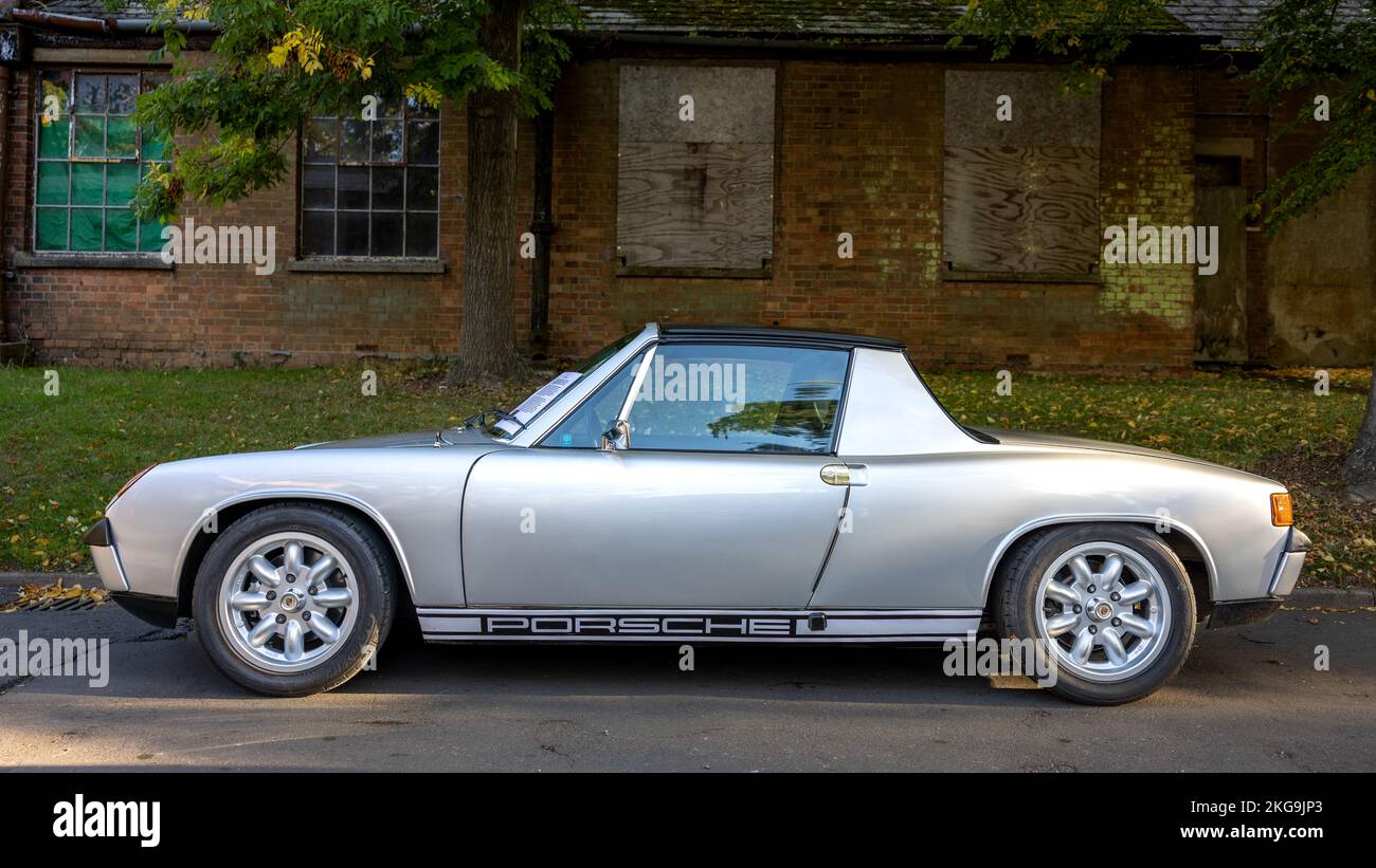 1970 Porsche 914 ‘YKR 662J’ on display at the October Scramble held at the Bicester Heritage Centre on the 9th October 2022 Stock Photo