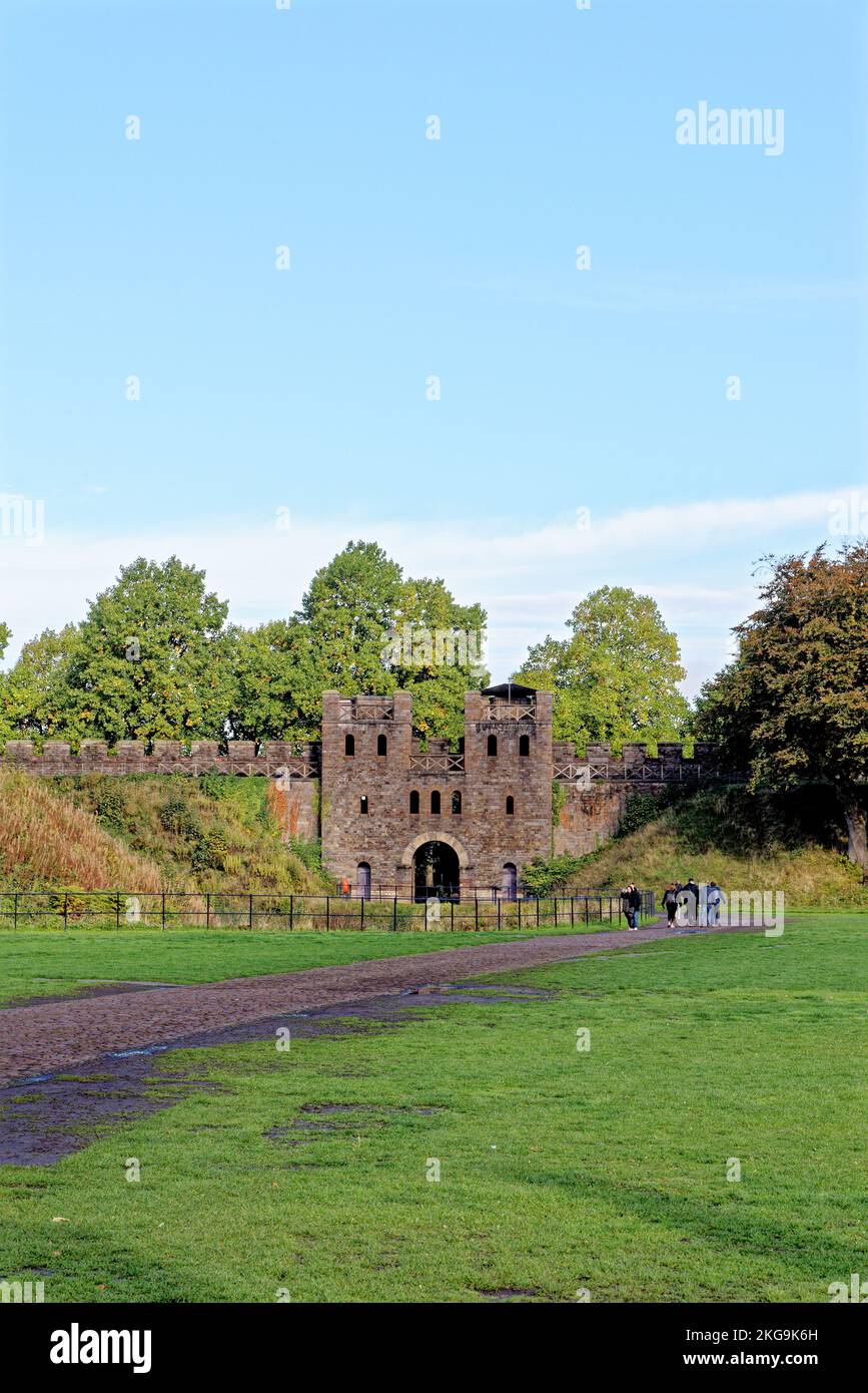 South gate entrance to Cardiff Castle Cardiff, Wales, United Kingdom