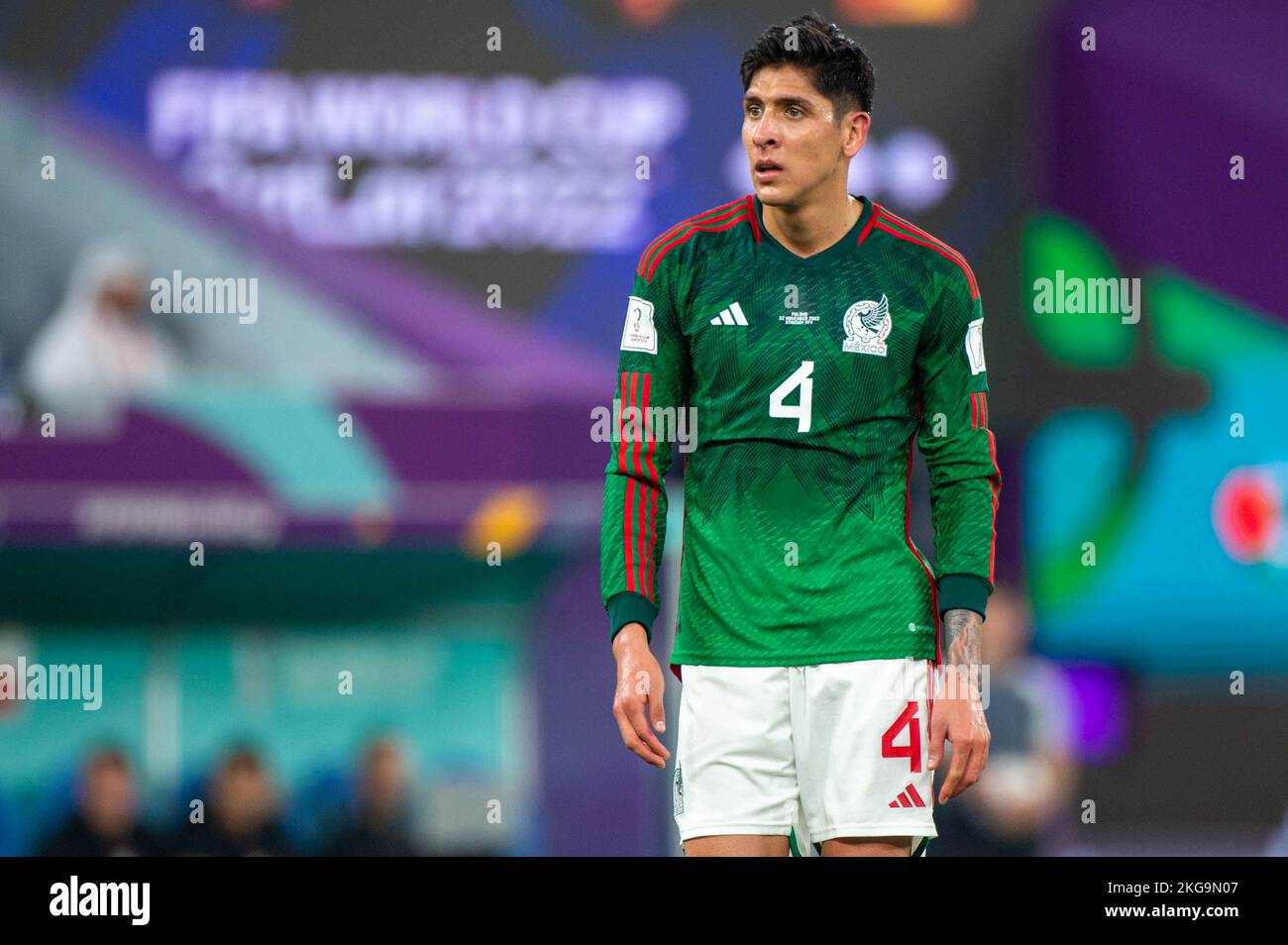 Edson Alvarez Edson Alvarez of Mexico during the FIFA World Cup Qatar 2022 Group C