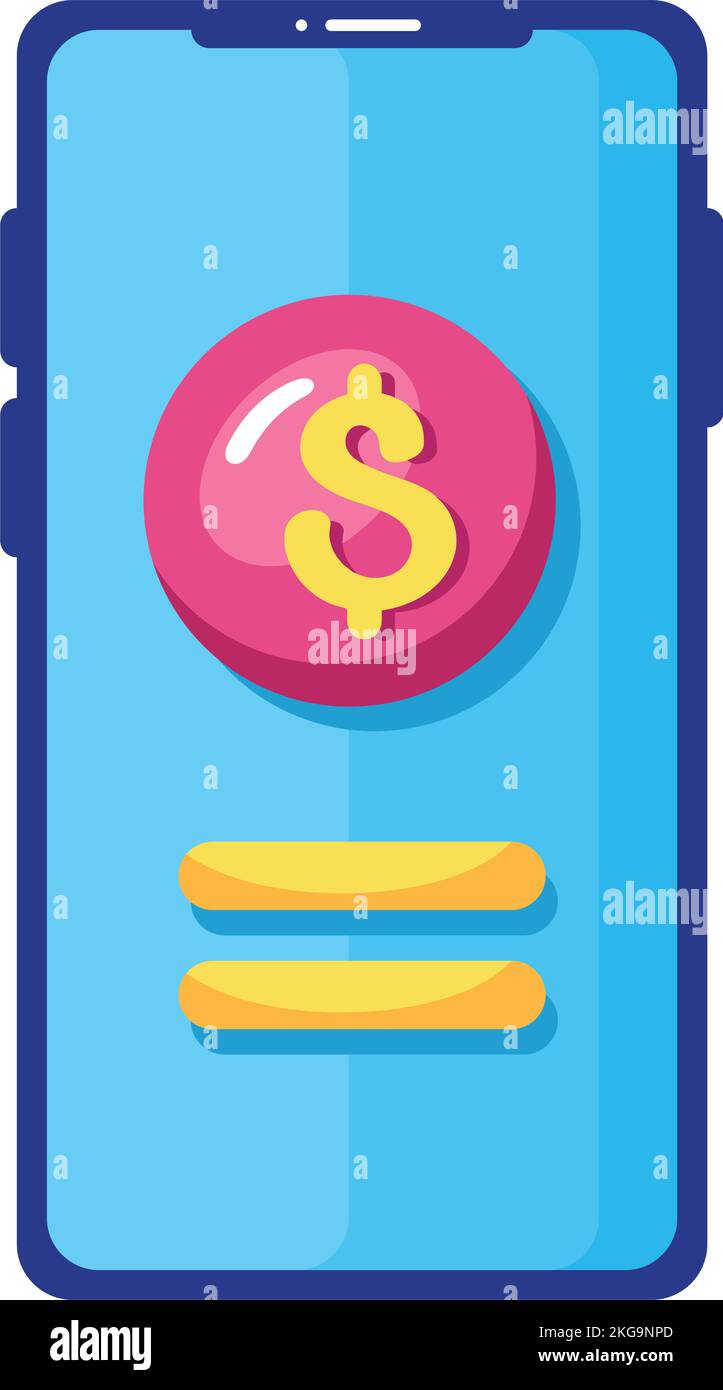 dollar symbol in smartphone Stock Vector Image & Art - Alamy