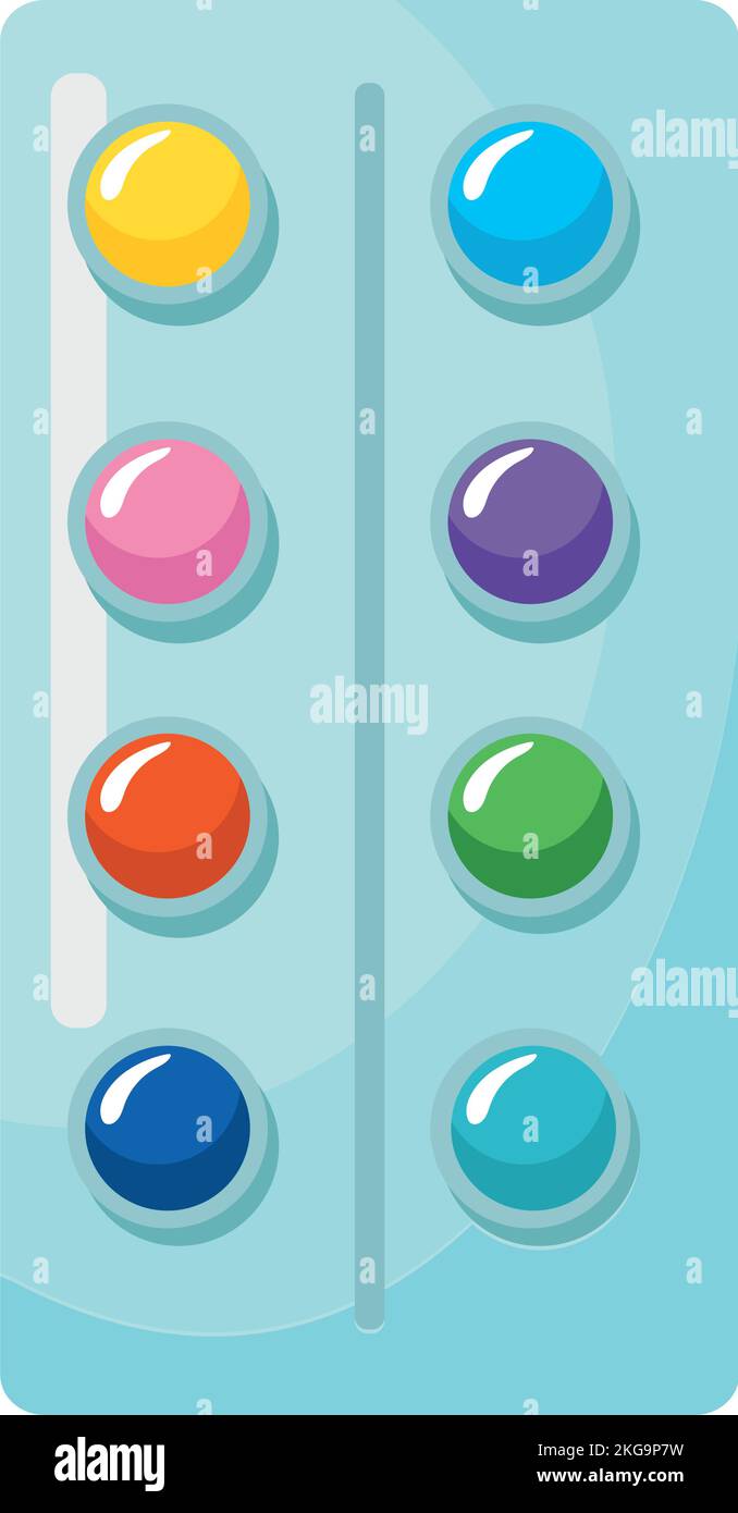 emulsion temperas palette Stock Vector Image & Art Alamy