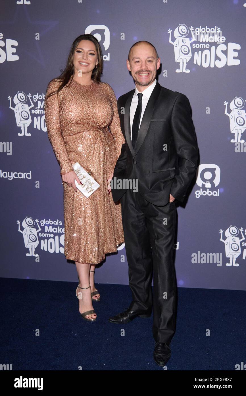 London, UK . 22 November, 2022 . Kelly Brook, JK pictured at the