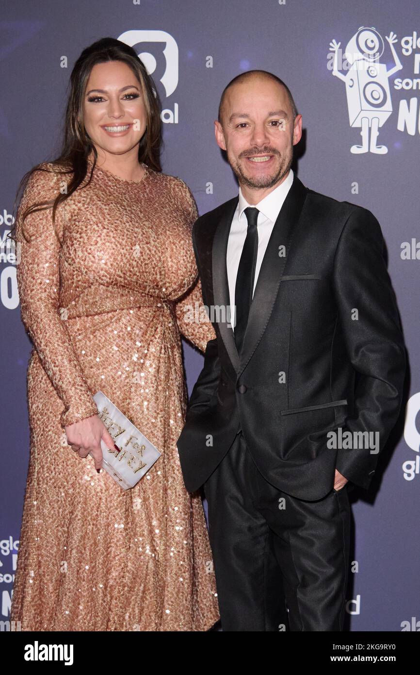 London, UK . 22 November, 2022 . Kelly Brook, JK pictured at the