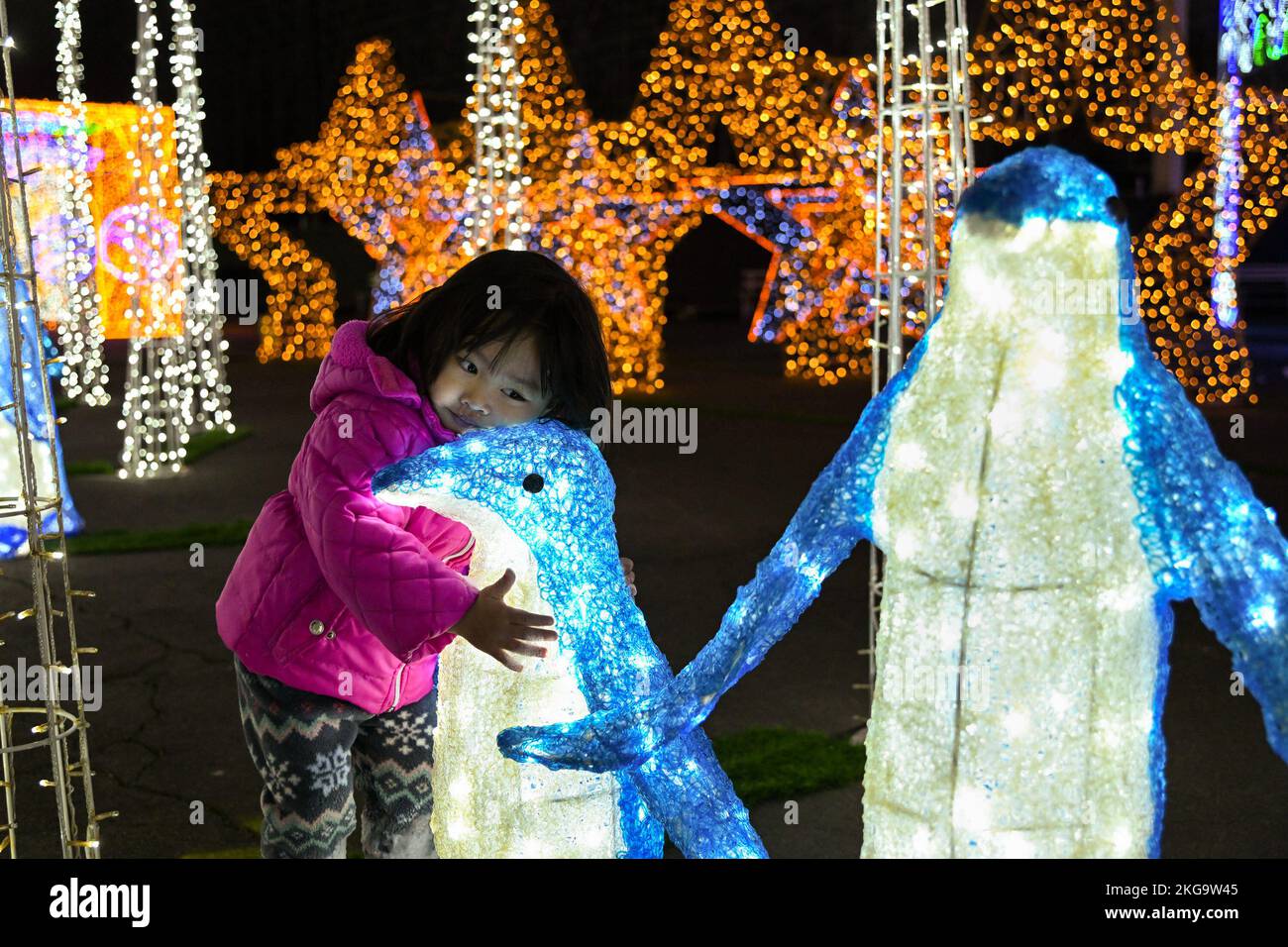 Sacramento, CA, USA. 21st Nov, 2022. Sage For, 2, of Sacramento hugs