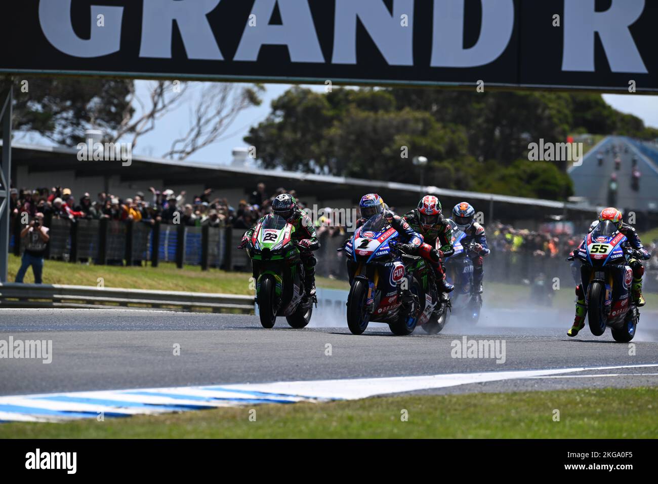 Melbourne, Australia. 20 November, 2022. Jonathon Rea (GBR), Toprak ...