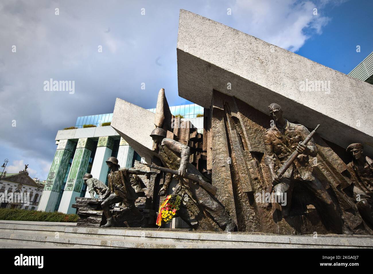 Warsaw Uprising Monument, Warsaw, Poland Stock Photo