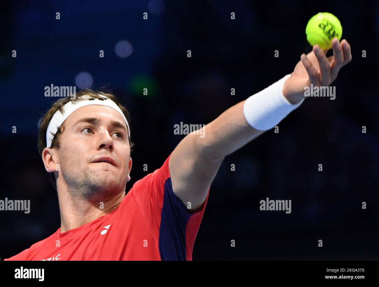 The final ATP tournament (Nitto ATP Finals) 2022 in Turin. Norwegian