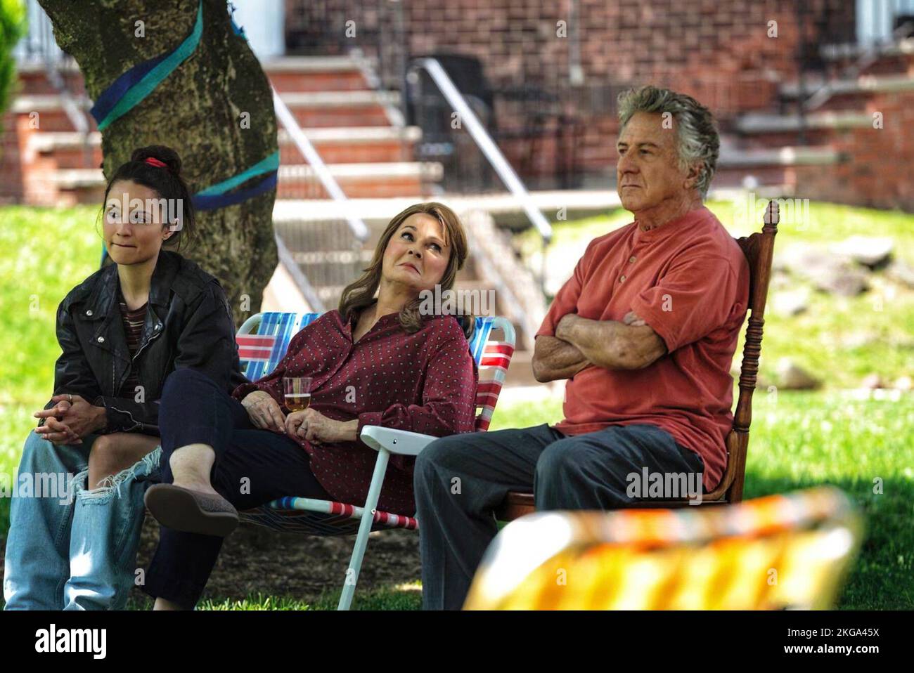 AS THEY MADE US, from left Dianna Agron, Candice Bergen, Dustin Hoffman, 2022. © Quiver
