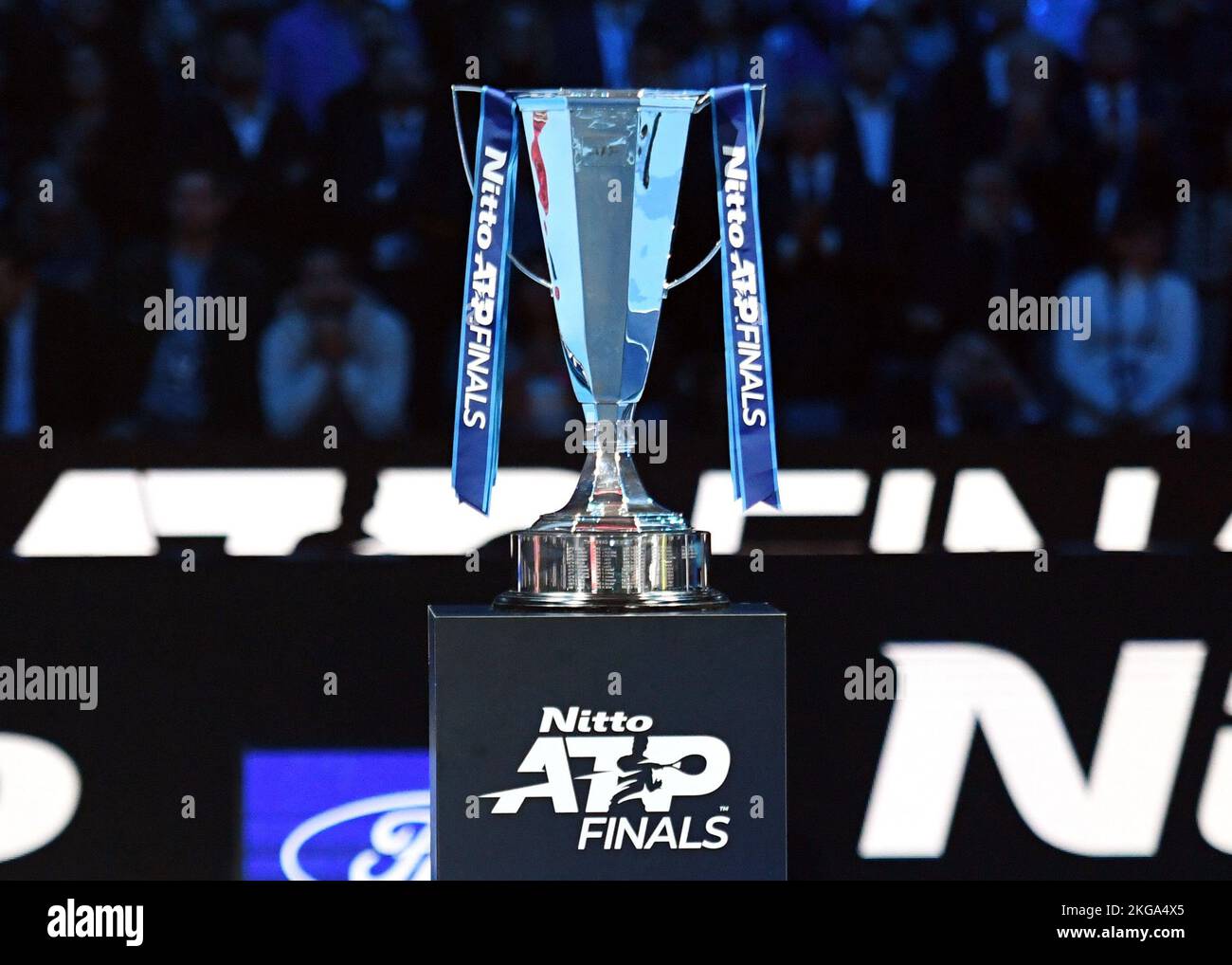 Final tournament ATP (Nitto ATP Finals) in Turin. The final. The award  ceremony for the winner