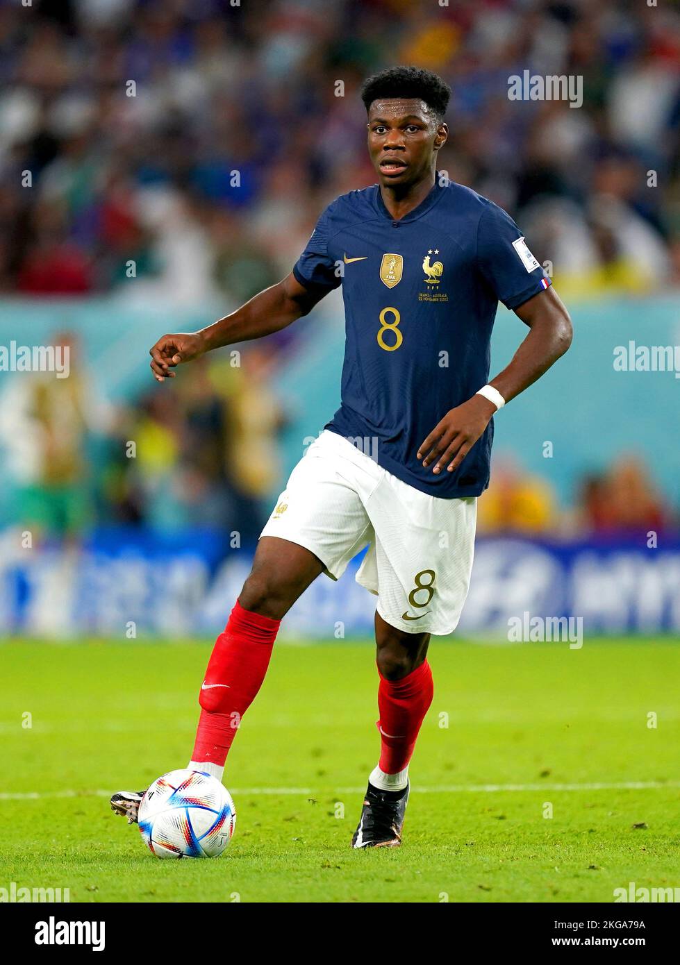 France's Aurelien Tchouameni during the FIFA World Cup Group