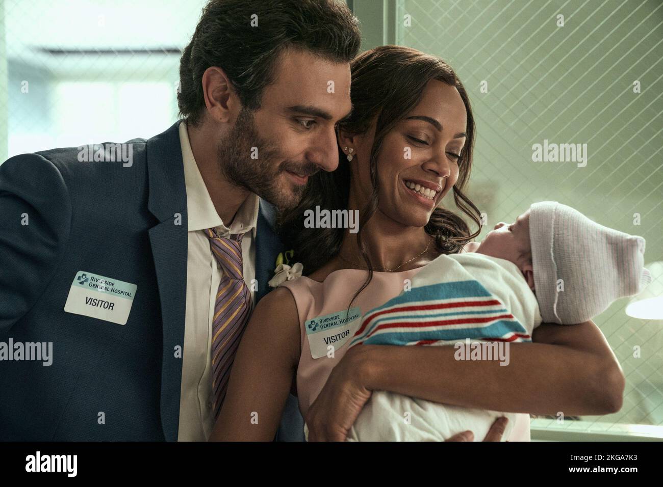 FROM SCRATCH, from left Eugenio Mastrandrea, Zoe Saldana, 'Heirlooms