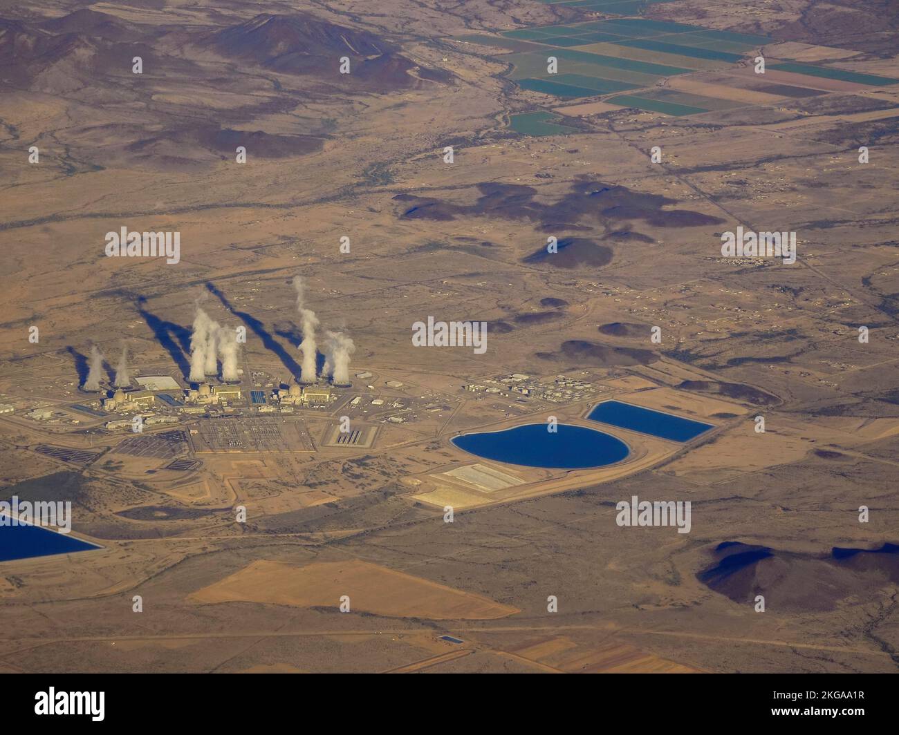 Tonopah, near Phoenix, Arizona, USA. 11th November, 2022 Aerial view of