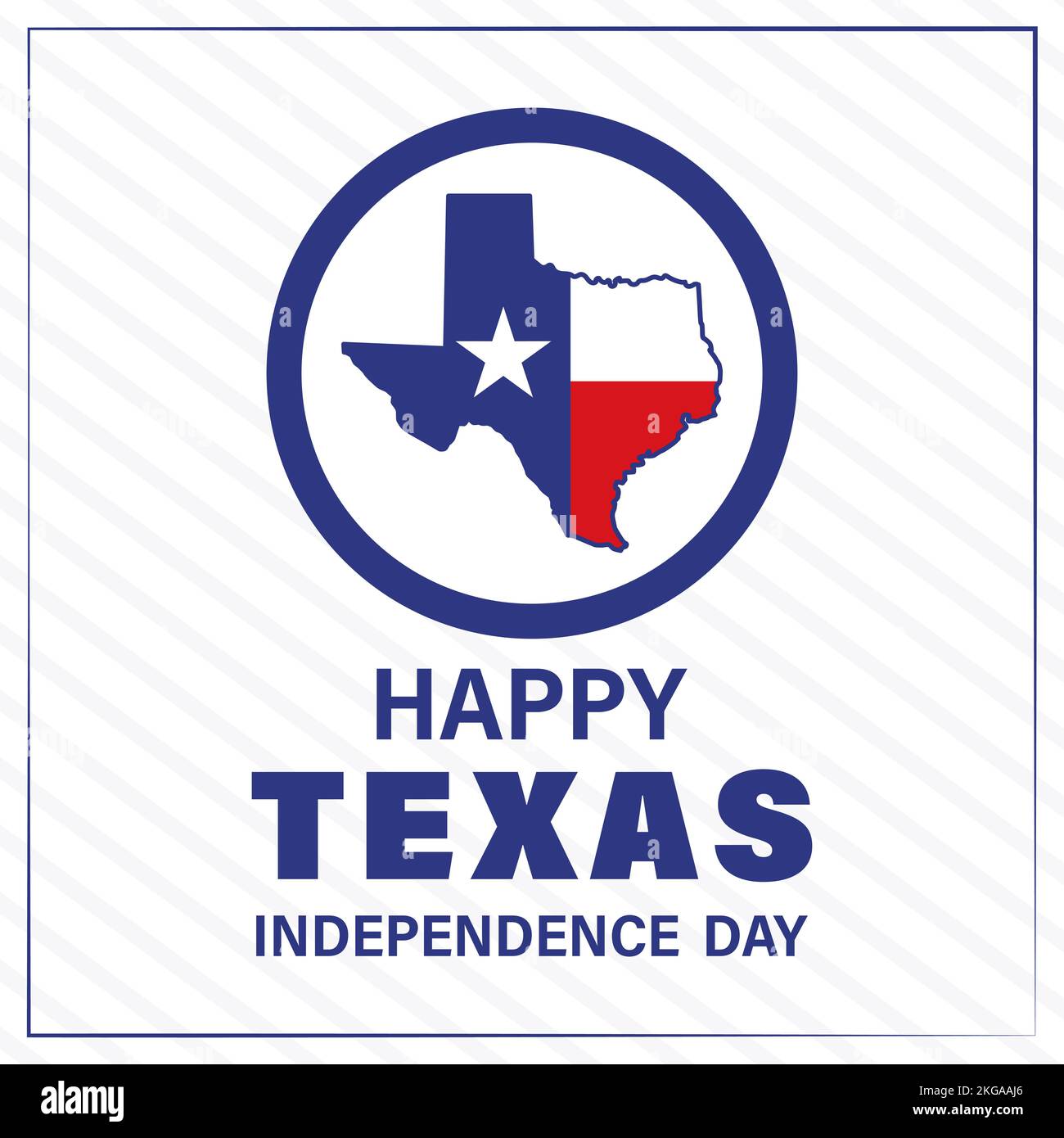 March 2, Texas Independence Day. Background, poster, card, banner vector illustration Stock