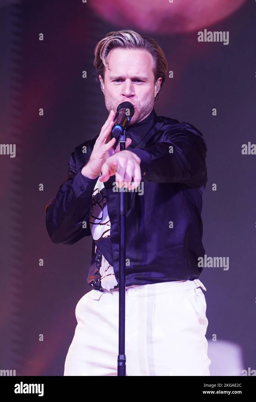Olly Murs performing at Global's Make Some Noise Night at The Londoner Hotel, in Leicester Square, London. Picture date: Tuesday November 22, 2022. Stock Photo