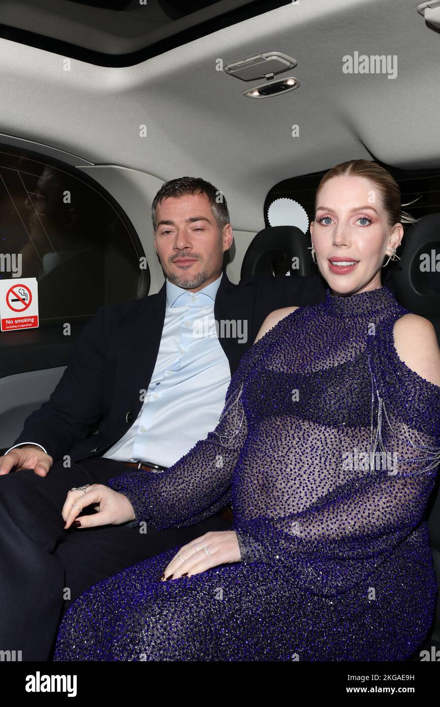 Katherine Ryan departs the annual TV Choice Awards at Hilton Hotel in