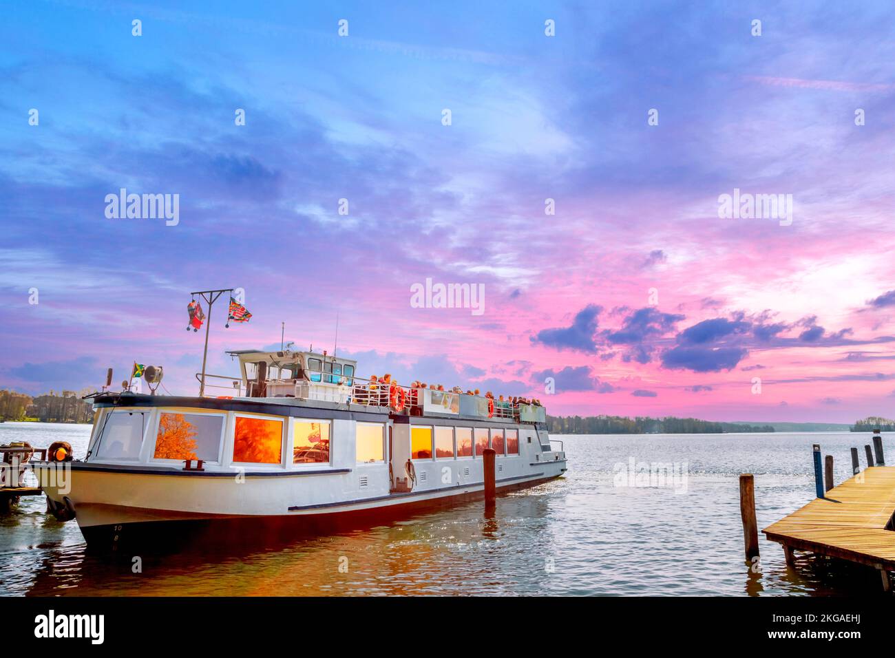 Lake Scharmuetzelsee in Bad Saarow, Germany Stock Photo