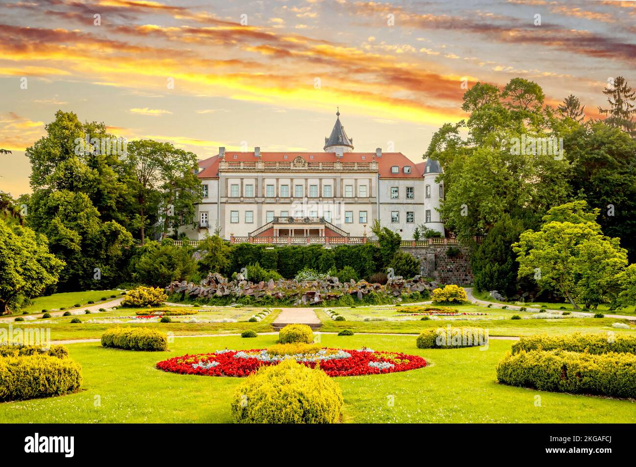 Castle Wiesenburg, Brandenburg, Germany Stock Photo