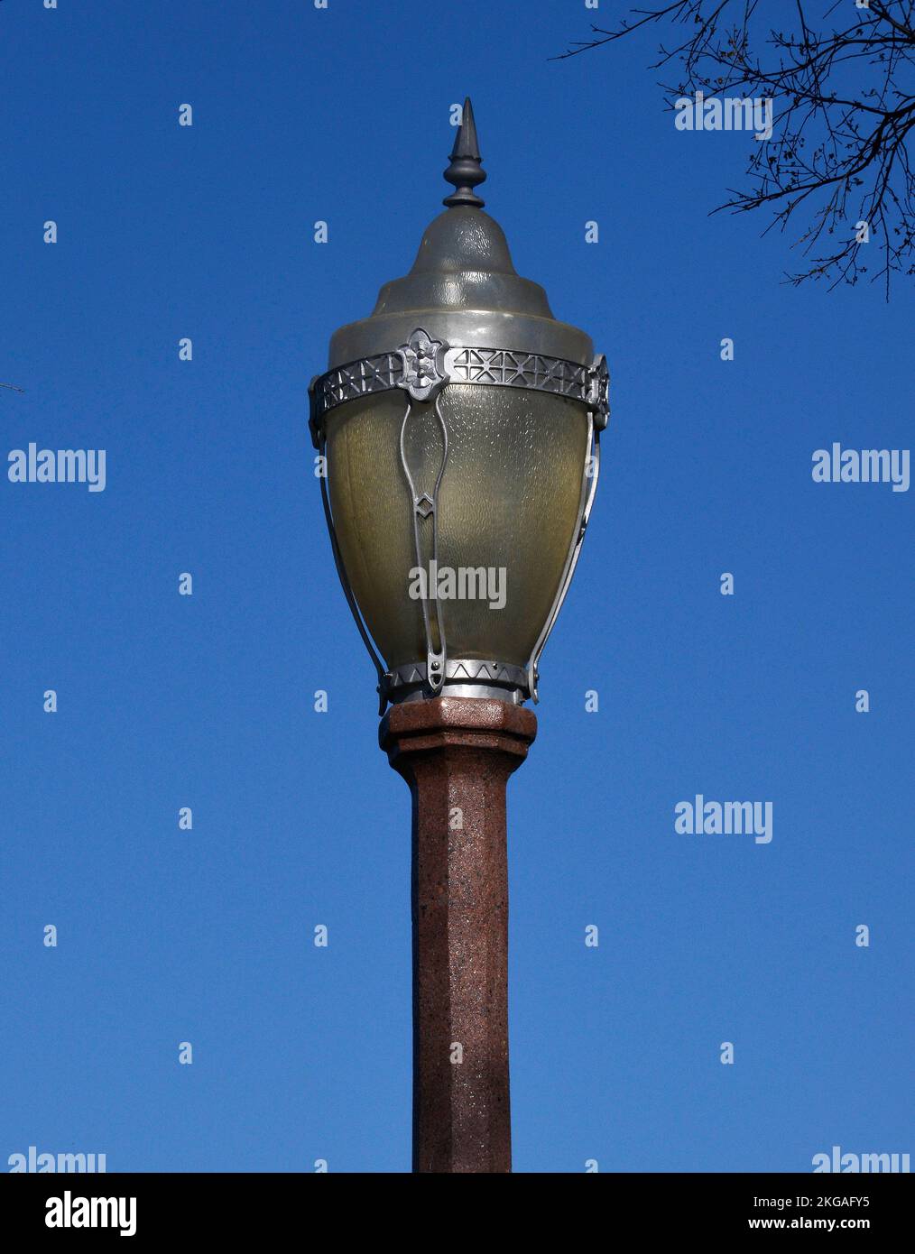 Picture of Outdoor lighting for security, decoration or architectural detail Stock ...