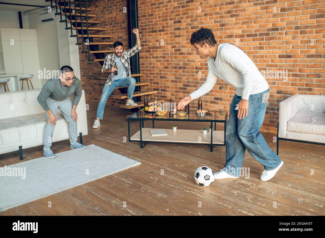 Man amateur cheering hi-res stock photography and images - Alamy
