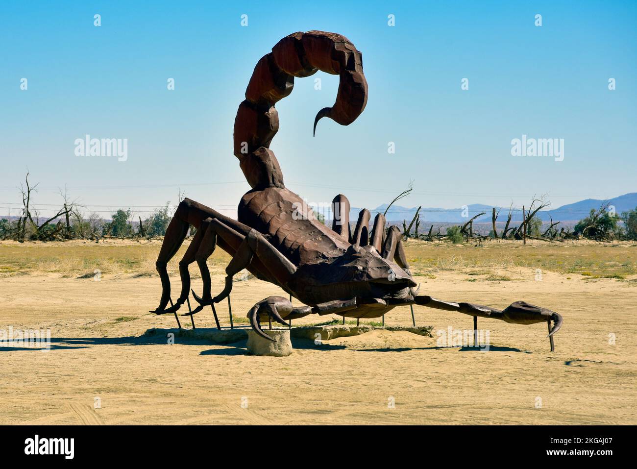 Galleta Meadows Sky Art Sculptures in Borrego Springs, California Stock Photo Alamy